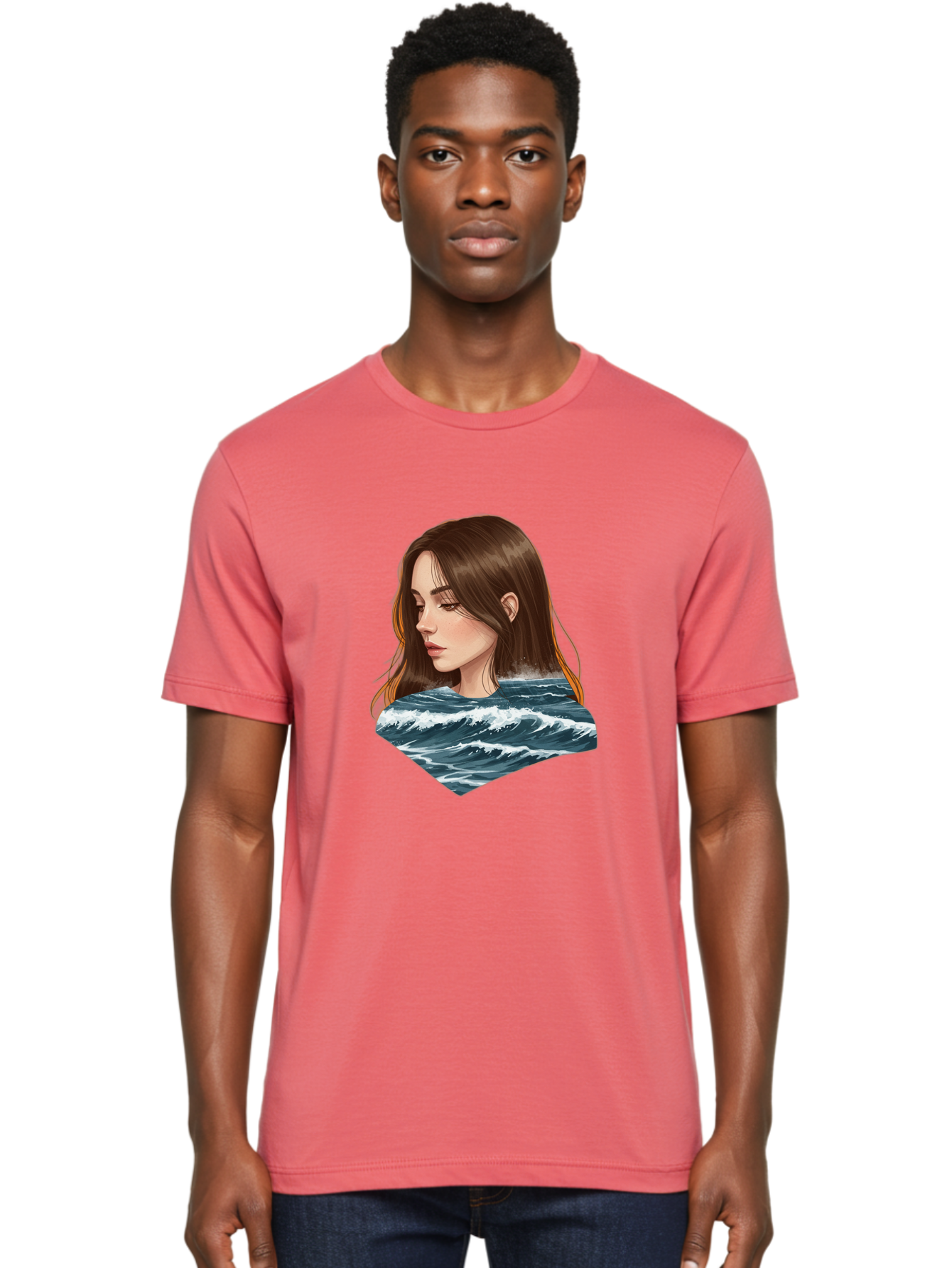 Woman-Emerging-From-Waves Men'S Graphic Tee, 100% Cotton, Comfortable Casual Summer Wear, Machine Washable, Vintage Camera, Old Camera, Antique Camera, Black Camera, Classic Photography, Photography Equipment, Nostalgic Device, Film Camera, Bal627 19