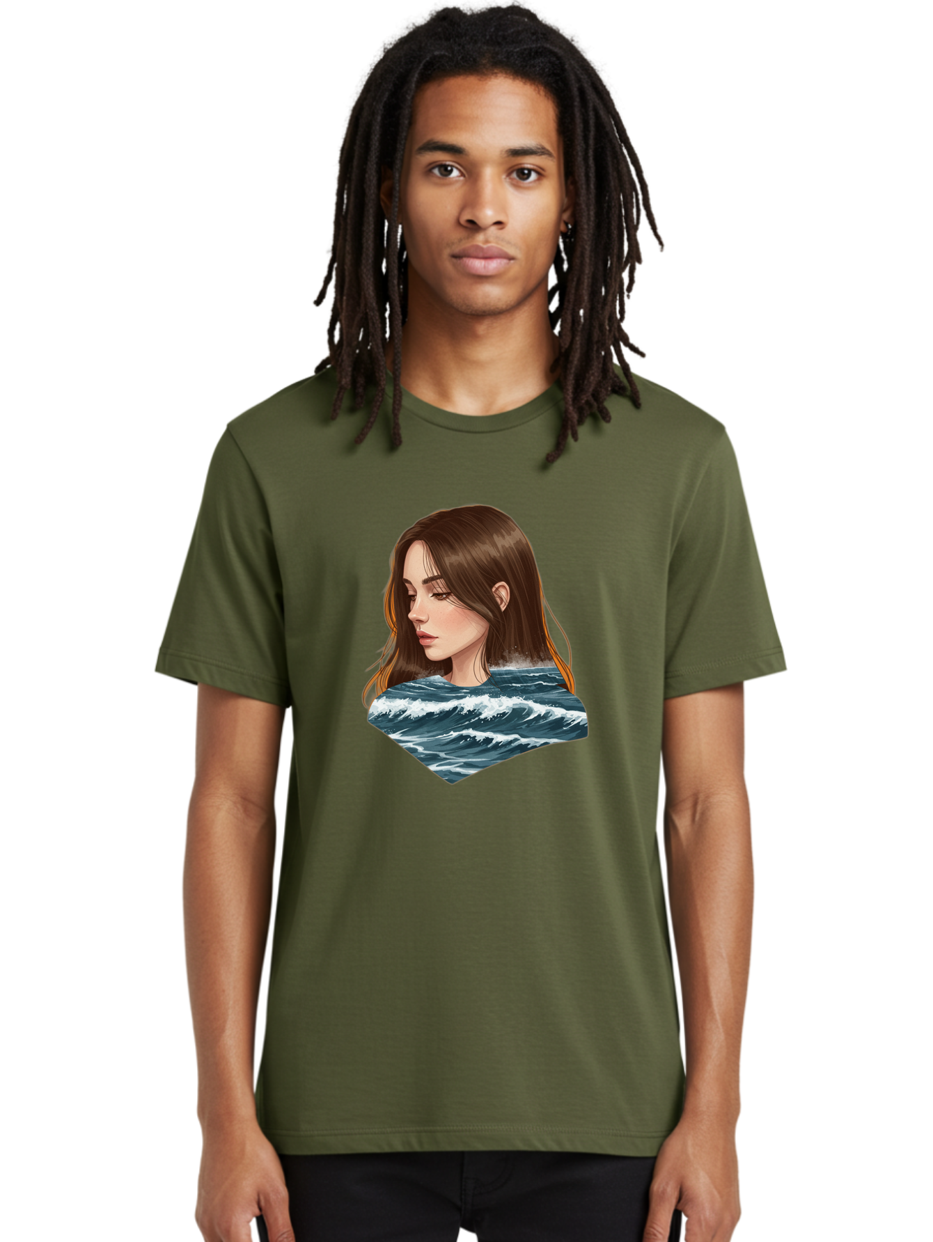 Woman-Emerging-From-Waves Men'S Graphic Tee, 100% Cotton, Comfortable Casual Summer Wear, Machine Washable, Vintage Camera, Old Camera, Antique Camera, Black Camera, Classic Photography, Photography Equipment, Nostalgic Device, Film Camera, Bal627 27