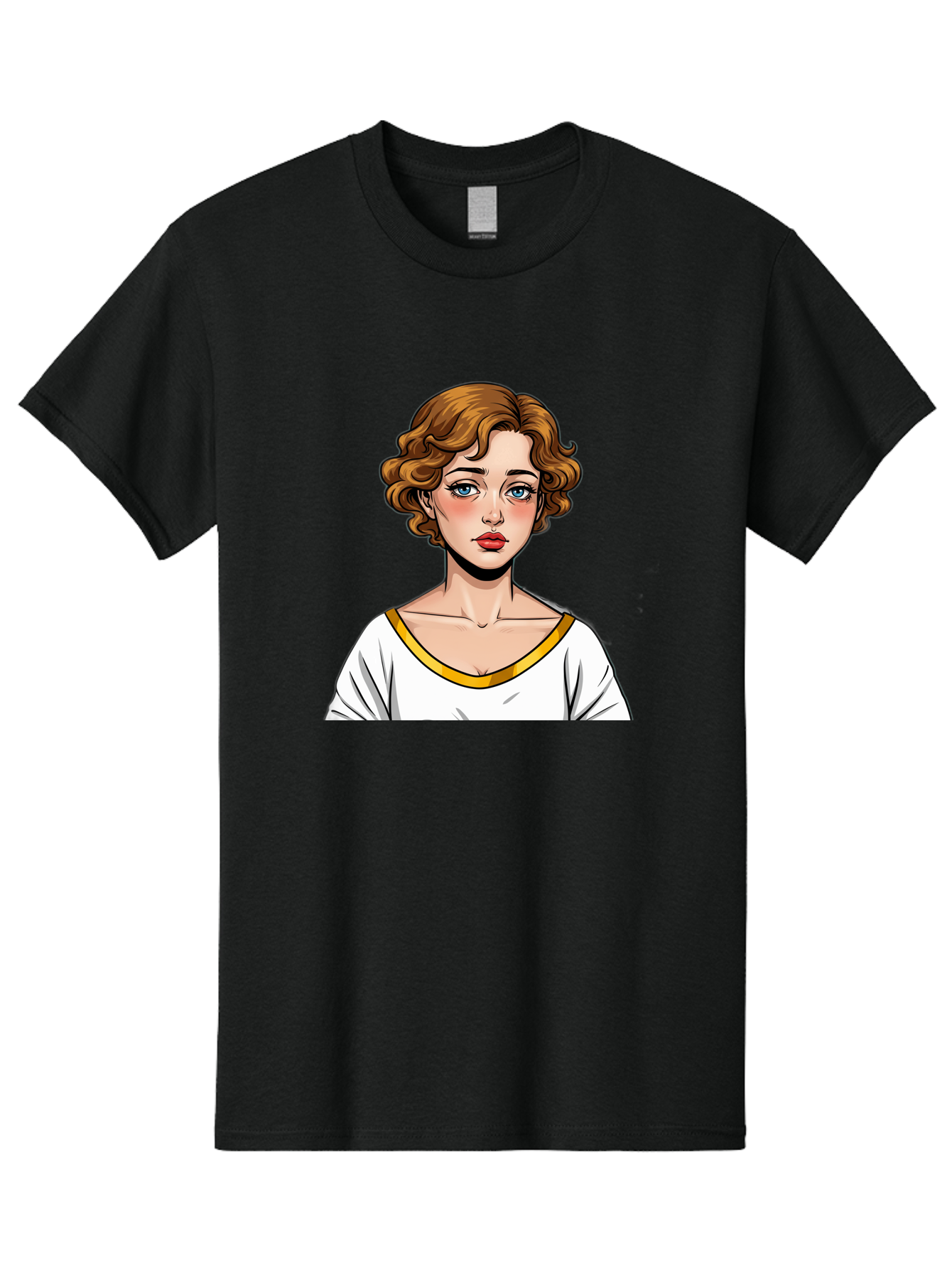 Woman-Portrait-1 Men'S Graphic Tee, 100% Cotton, Comfortable Casual Summer Wear, Machine Washable, Vintage Camera, Old Camera, Antique Camera, Black Camera, Classic Photography, Photography Equipment, Nostalgic Device, Film Camera, Camera Art Bal628 10