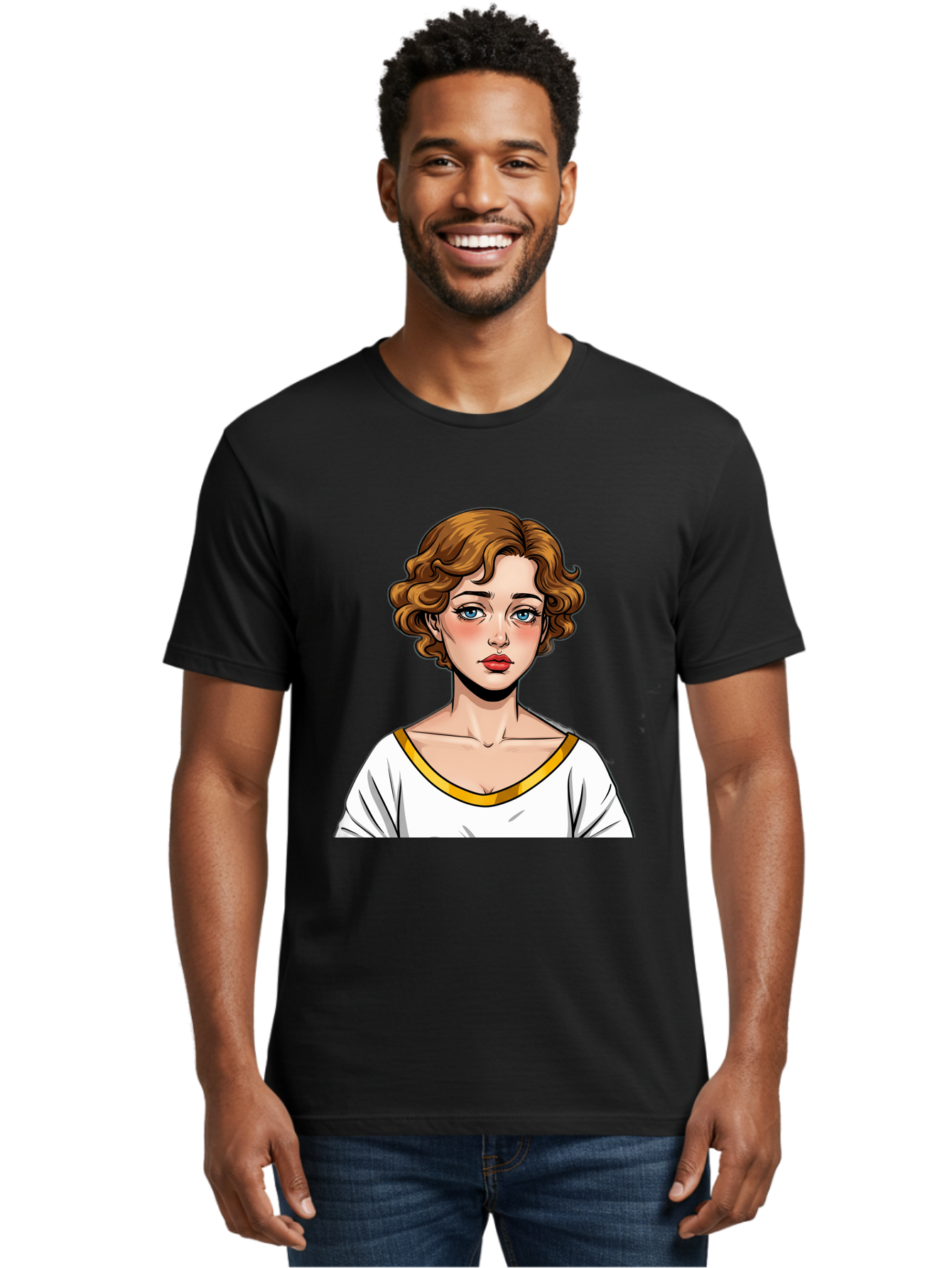 Woman-Portrait-1 Men'S Graphic Tee, 100% Cotton, Comfortable Casual Summer Wear, Machine Washable, Vintage Camera, Old Camera, Antique Camera, Black Camera, Classic Photography, Photography Equipment, Nostalgic Device, Film Camera, Camera Art Bal628 25