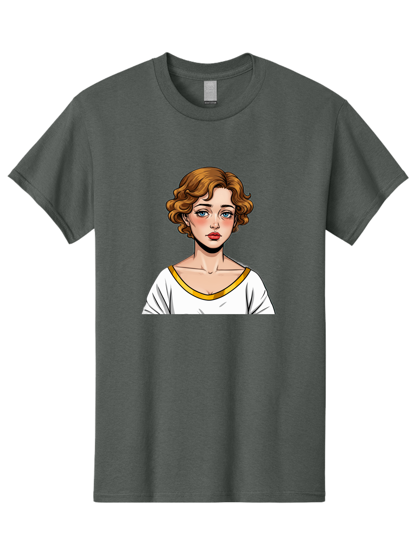 Woman-Portrait-1 Men'S Graphic Tee, 100% Cotton, Comfortable Casual Summer Wear, Machine Washable, Vintage Camera, Old Camera, Antique Camera, Black Camera, Classic Photography, Photography Equipment, Nostalgic Device, Film Camera, Camera Art Bal628 14