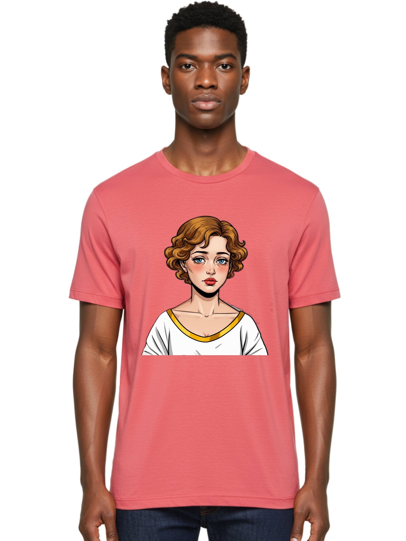 Woman-Portrait-1 Men'S Graphic Tee, 100% Cotton, Comfortable Casual Summer Wear, Machine Washable, Vintage Camera, Old Camera, Antique Camera, Black Camera, Classic Photography, Photography Equipment, Nostalgic Device, Film Camera, Camera Art Bal628 28