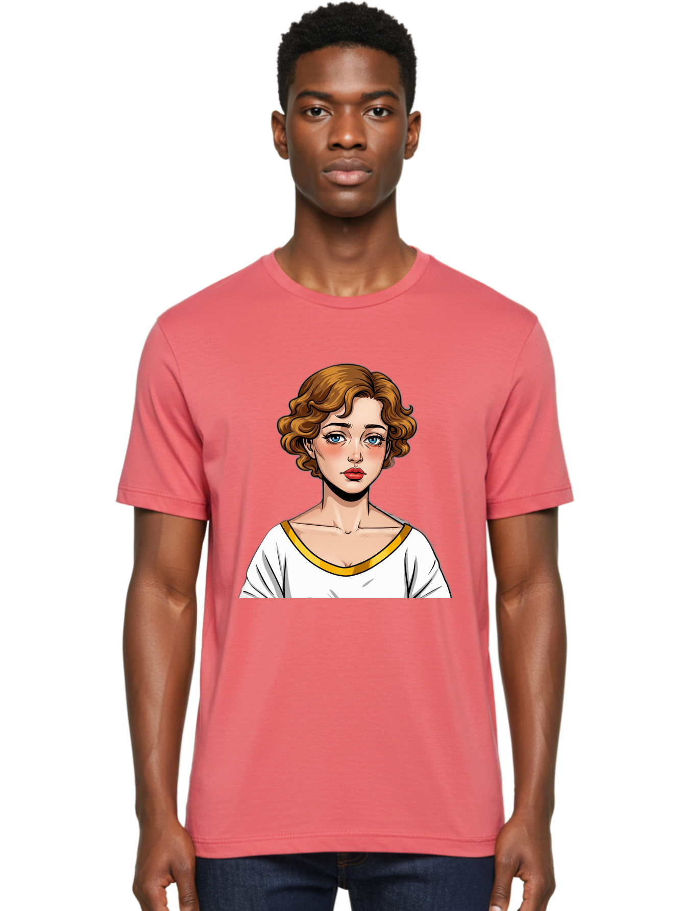 Woman-Portrait-1 Men'S Graphic Tee, 100% Cotton, Comfortable Casual Summer Wear, Machine Washable, Vintage Camera, Old Camera, Antique Camera, Black Camera, Classic Photography, Photography Equipment, Nostalgic Device, Film Camera, Camera Art Bal628 18