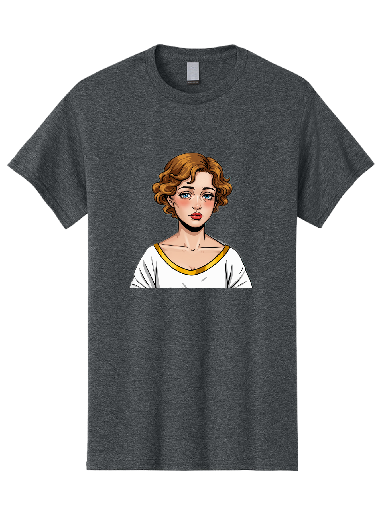 Woman-Portrait-1 Men'S Graphic Tee, 100% Cotton, Comfortable Casual Summer Wear, Machine Washable, Vintage Camera, Old Camera, Antique Camera, Black Camera, Classic Photography, Photography Equipment, Nostalgic Device, Film Camera, Camera Art Bal628 5