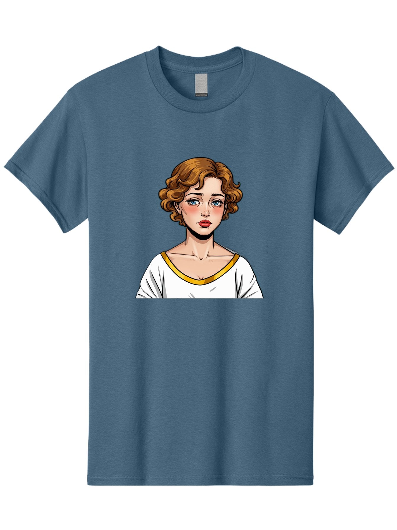 Woman-Portrait-1 Men'S Graphic Tee, 100% Cotton, Comfortable Casual Summer Wear, Machine Washable, Vintage Camera, Old Camera, Antique Camera, Black Camera, Classic Photography, Photography Equipment, Nostalgic Device, Film Camera, Camera Art Bal628 3