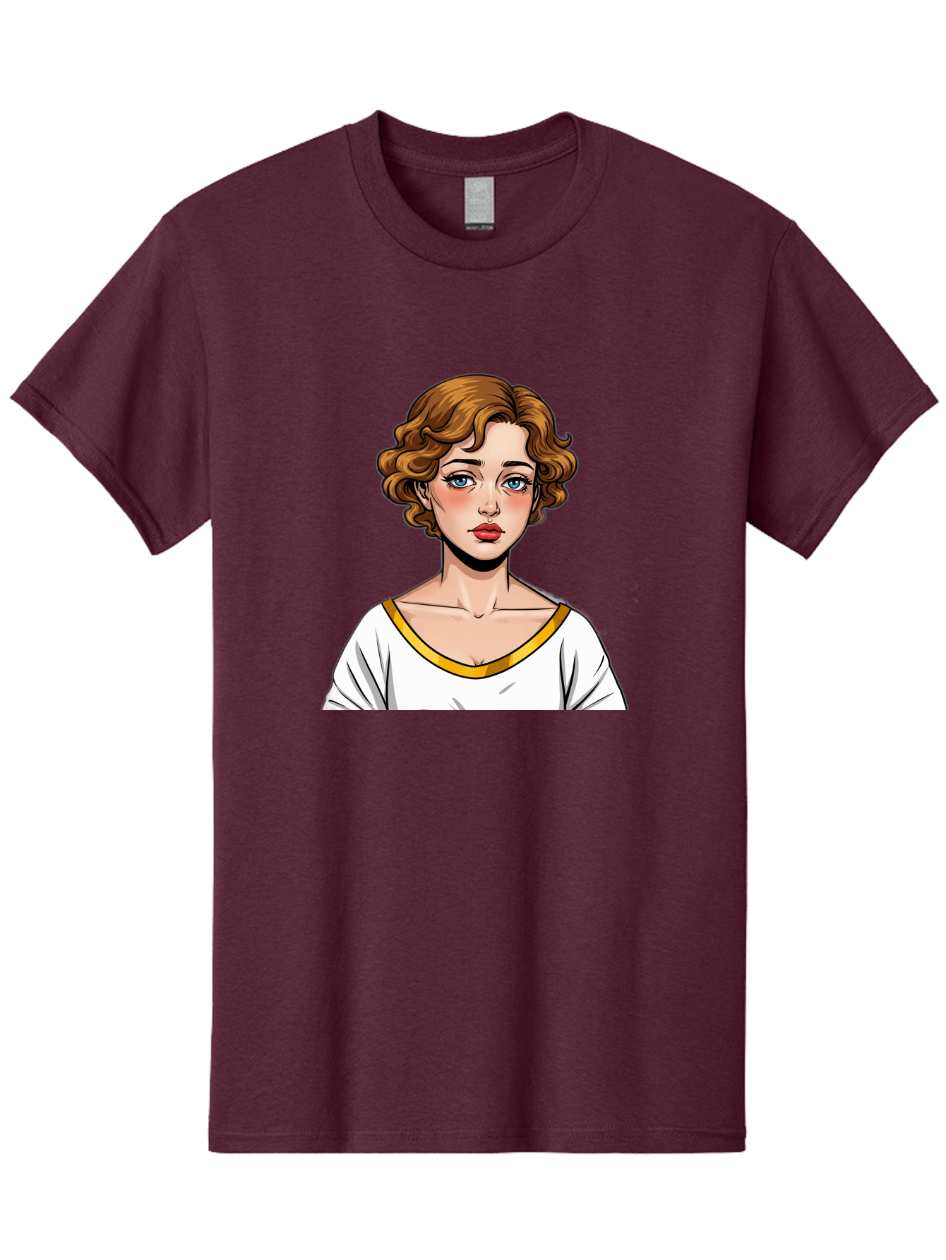 Woman-Portrait-1 Men'S Graphic Tee, 100% Cotton, Comfortable Casual Summer Wear, Machine Washable, Vintage Camera, Old Camera, Antique Camera, Black Camera, Classic Photography, Photography Equipment, Nostalgic Device, Film Camera, Camera Art Bal628 4