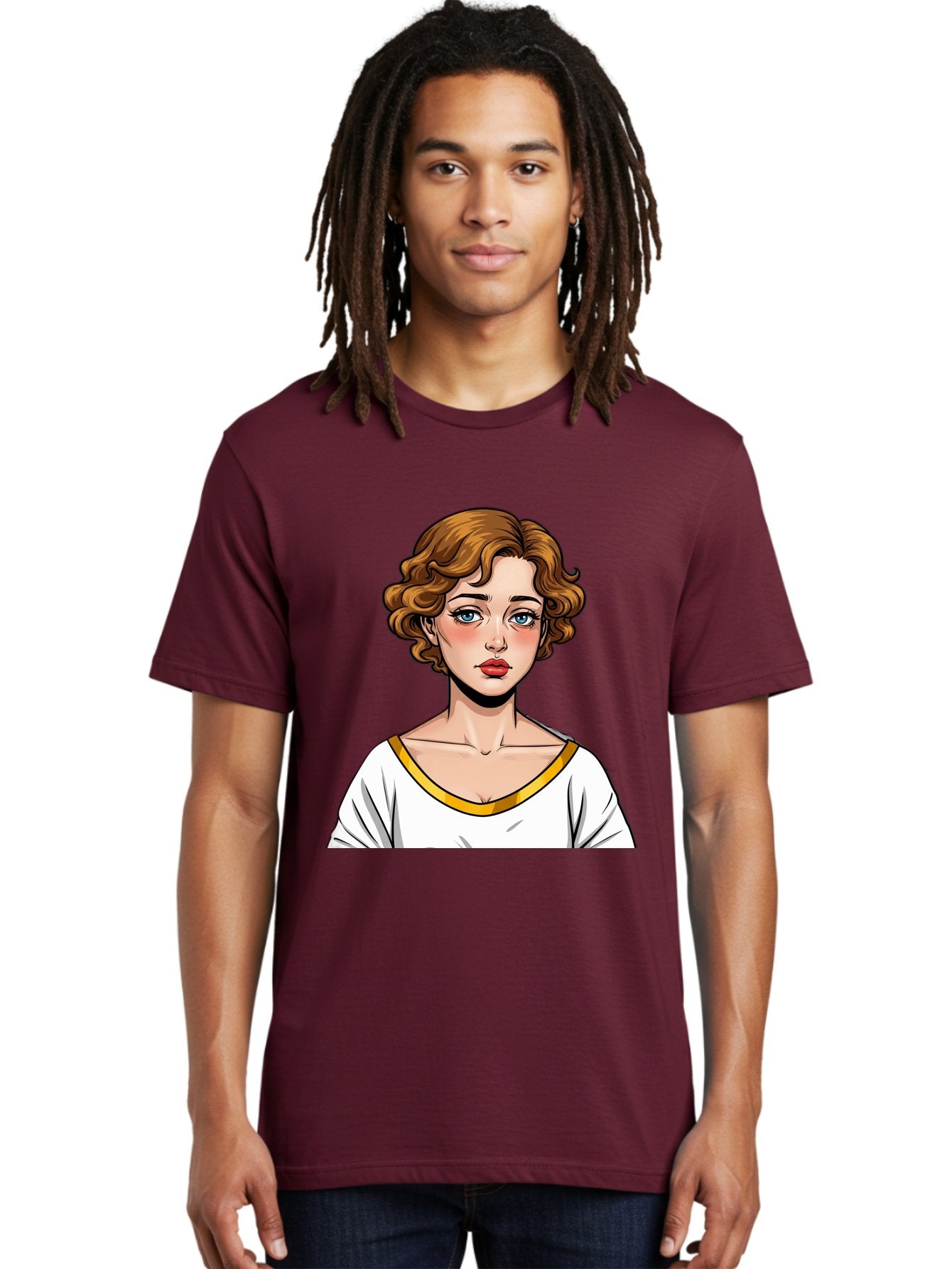 Woman-Portrait-1 Men'S Graphic Tee, 100% Cotton, Comfortable Casual Summer Wear, Machine Washable, Vintage Camera, Old Camera, Antique Camera, Black Camera, Classic Photography, Photography Equipment, Nostalgic Device, Film Camera, Camera Art Bal628 27