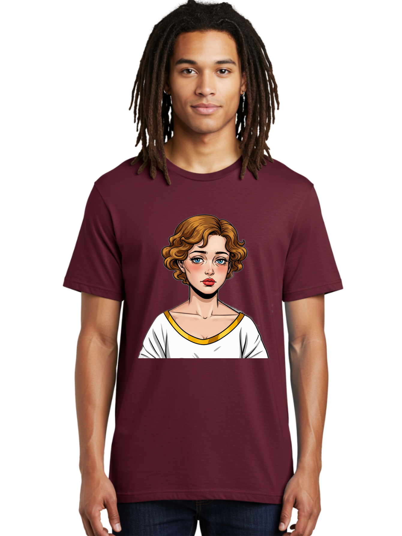 Woman-Portrait-1 Men'S Graphic Tee, 100% Cotton, Comfortable Casual Summer Wear, Machine Washable, Vintage Camera, Old Camera, Antique Camera, Black Camera, Classic Photography, Photography Equipment, Nostalgic Device, Film Camera, Camera Art Bal628 19