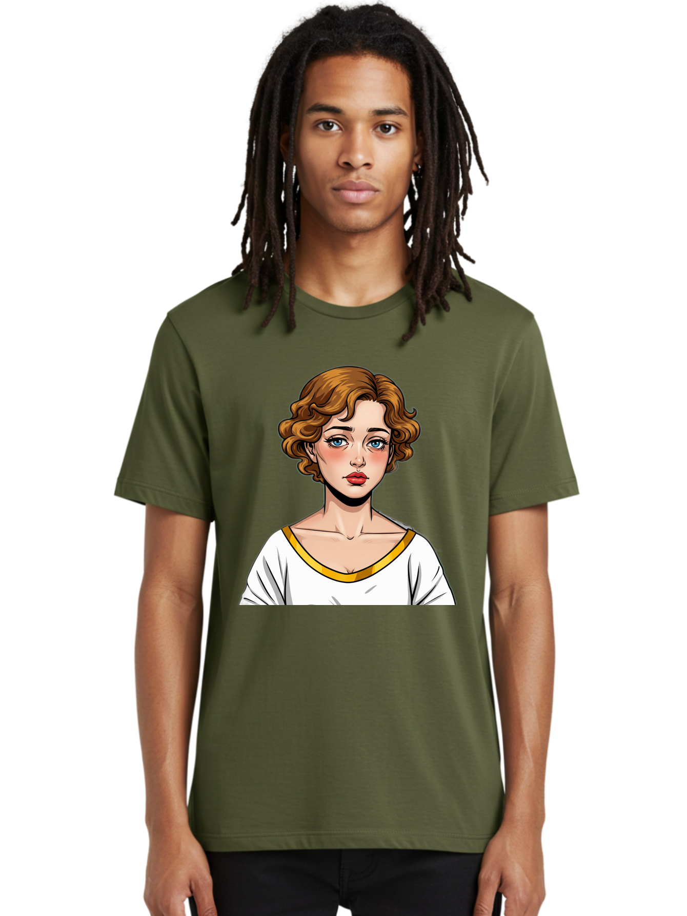 Woman-Portrait-1 Men'S Graphic Tee, 100% Cotton, Comfortable Casual Summer Wear, Machine Washable, Vintage Camera, Old Camera, Antique Camera, Black Camera, Classic Photography, Photography Equipment, Nostalgic Device, Film Camera, Camera Art Bal628 26