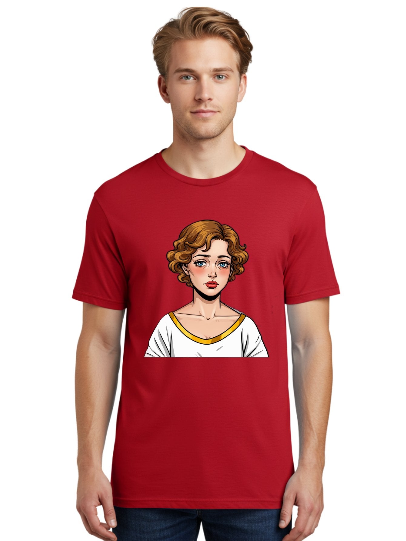 Woman-Portrait-1 Men'S Graphic Tee, 100% Cotton, Comfortable Casual Summer Wear, Machine Washable, Vintage Camera, Old Camera, Antique Camera, Black Camera, Classic Photography, Photography Equipment, Nostalgic Device, Film Camera, Camera Art Bal628 20