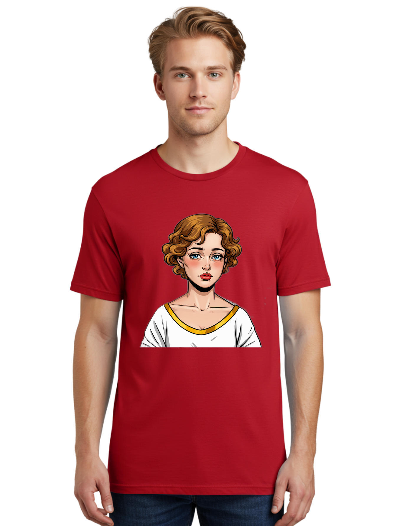 Woman-Portrait-1 Men'S Graphic Tee, 100% Cotton, Comfortable Casual Summer Wear, Machine Washable, Vintage Camera, Old Camera, Antique Camera, Black Camera, Classic Photography, Photography Equipment, Nostalgic Device, Film Camera, Camera Art Bal628 30