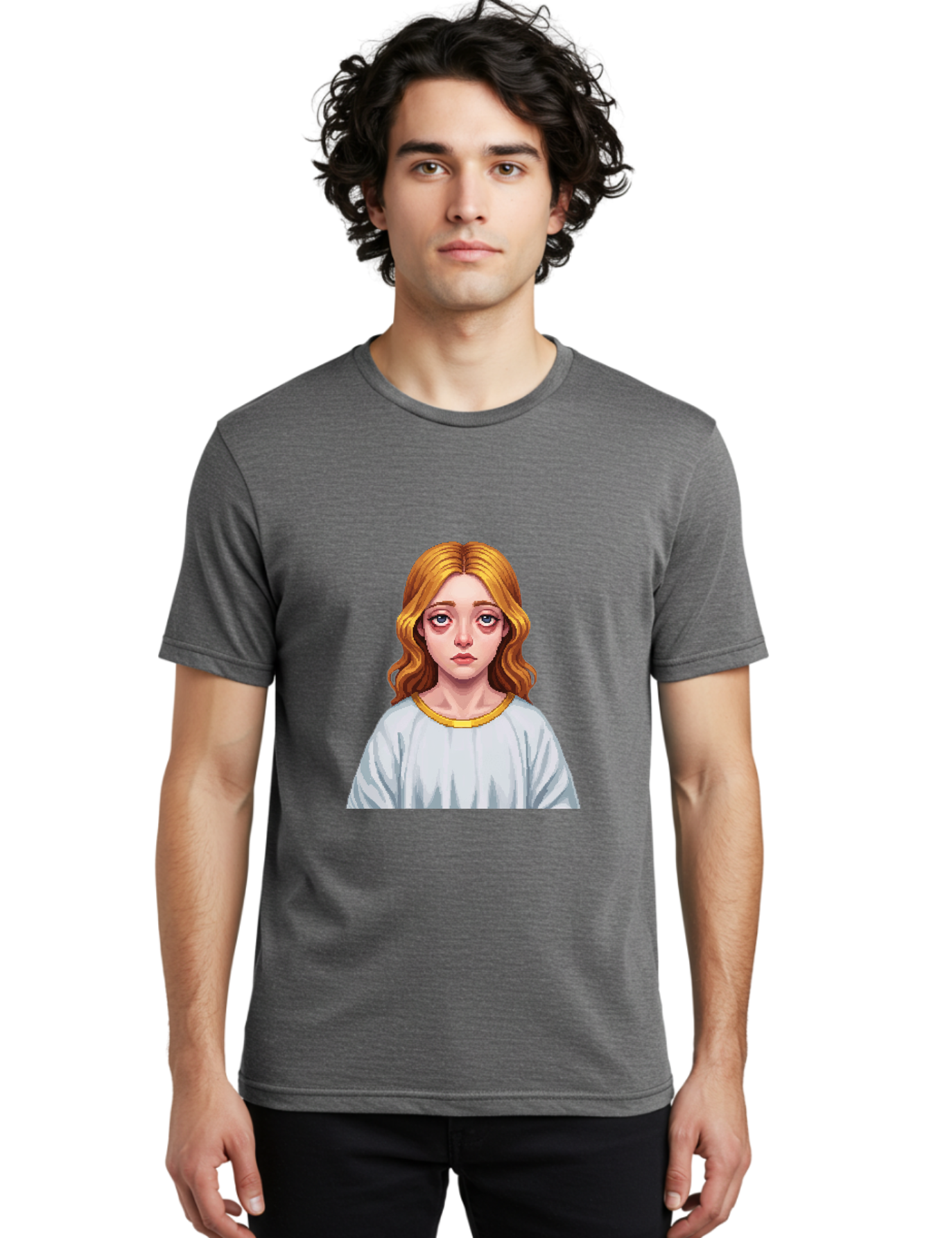 Woman-Portrait Men'S Graphic Tee, 100% Cotton, Comfortable Casual Summer Wear, Machine Washable, Vintage Camera, Old Camera, Antique Camera, Black Camera, Classic Photography, Photography Equipment, Nostalgic Device, Film Camera, Camera Art Bal629 29