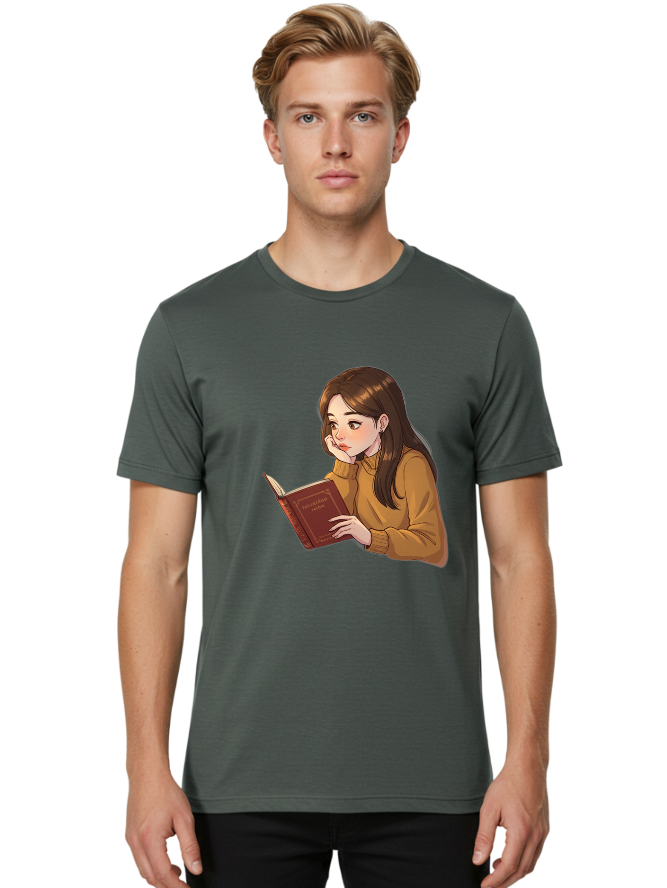 Woman-Reading-Book Men'S Graphic Tee, 100% Cotton, Comfortable Casual Summer Wear, Machine Washable, Vintage Camera, Old Camera, Antique Camera, Black Camera, Classic Photography, Photography Equipment, Nostalgic Device, Film Camera, Bal630 22