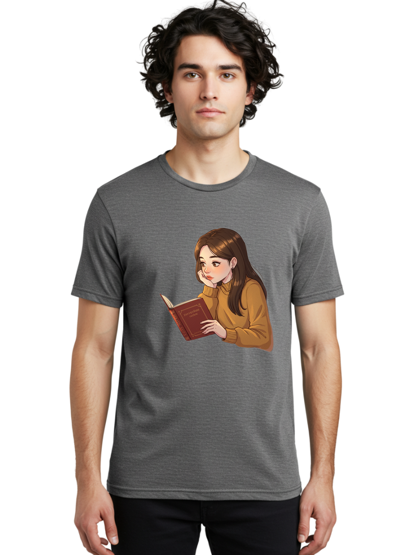 Woman-Reading-Book Men'S Graphic Tee, 100% Cotton, Comfortable Casual Summer Wear, Machine Washable, Vintage Camera, Old Camera, Antique Camera, Black Camera, Classic Photography, Photography Equipment, Nostalgic Device, Film Camera, Bal630 26