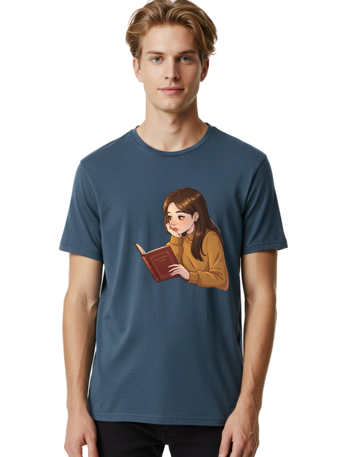 Woman-Reading-Book Men'S Graphic Tee, 100% Cotton, Comfortable Casual Summer Wear, Machine Washable, Vintage Camera, Old Camera, Antique Camera, Black Camera, Classic Photography, Photography Equipment, Nostalgic Device, Film Camera, Bal630 21