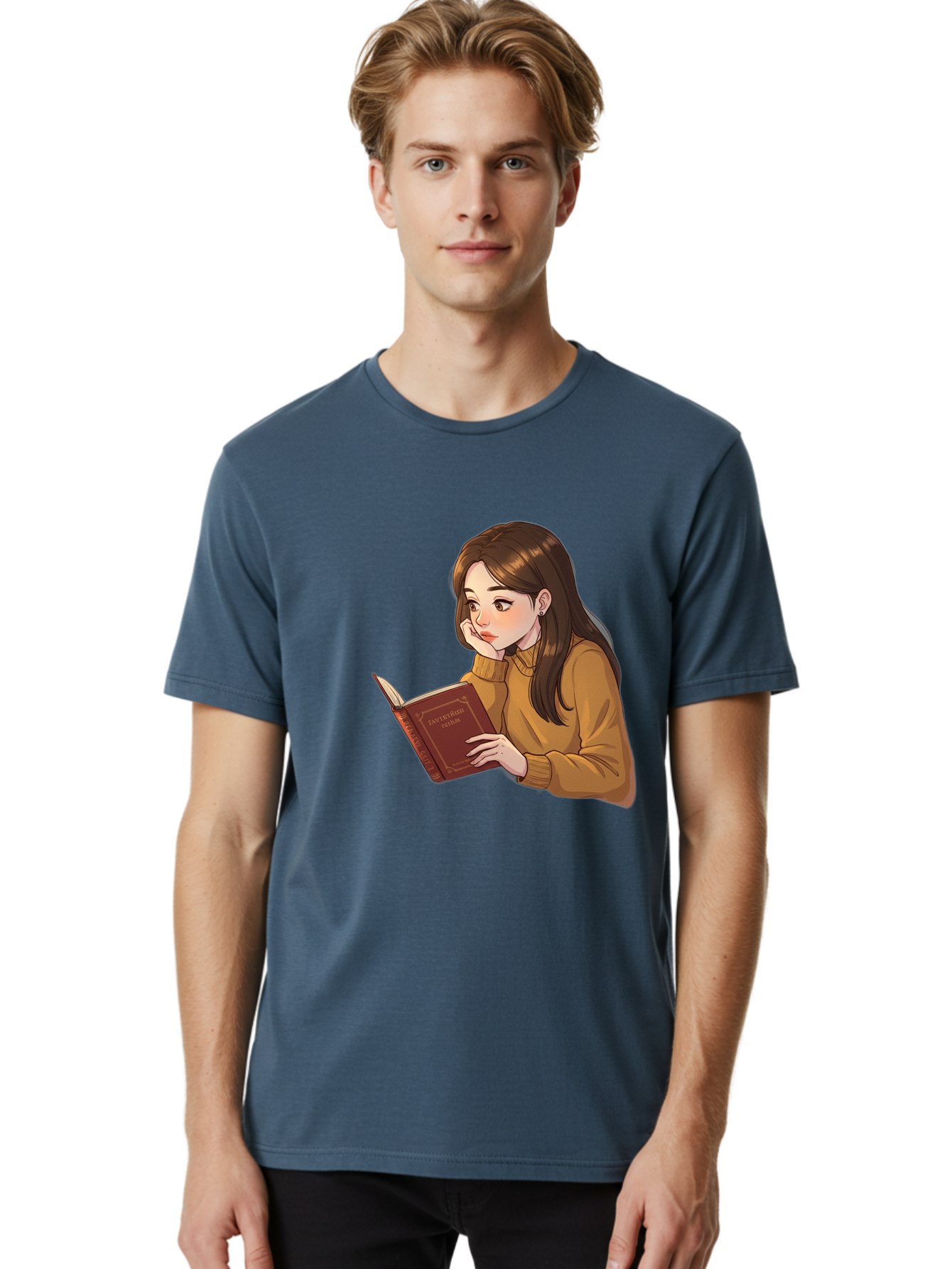 Woman-Reading-Book Men'S Graphic Tee, 100% Cotton, Comfortable Casual Summer Wear, Machine Washable, Vintage Camera, Old Camera, Antique Camera, Black Camera, Classic Photography, Photography Equipment, Nostalgic Device, Film Camera, Bal630 25