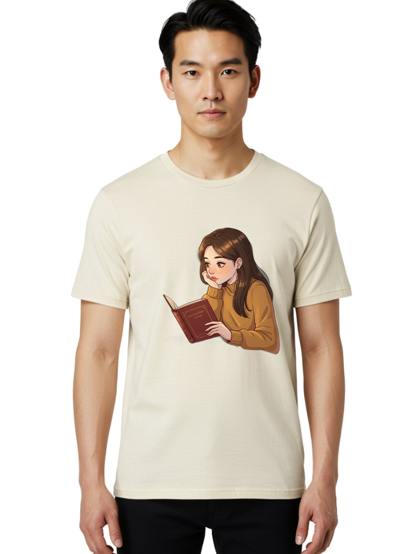 Woman-Reading-Book Men'S Graphic Tee, 100% Cotton, Comfortable Casual Summer Wear, Machine Washable, Vintage Camera, Old Camera, Antique Camera, Black Camera, Classic Photography, Photography Equipment, Nostalgic Device, Film Camera, Bal630 17