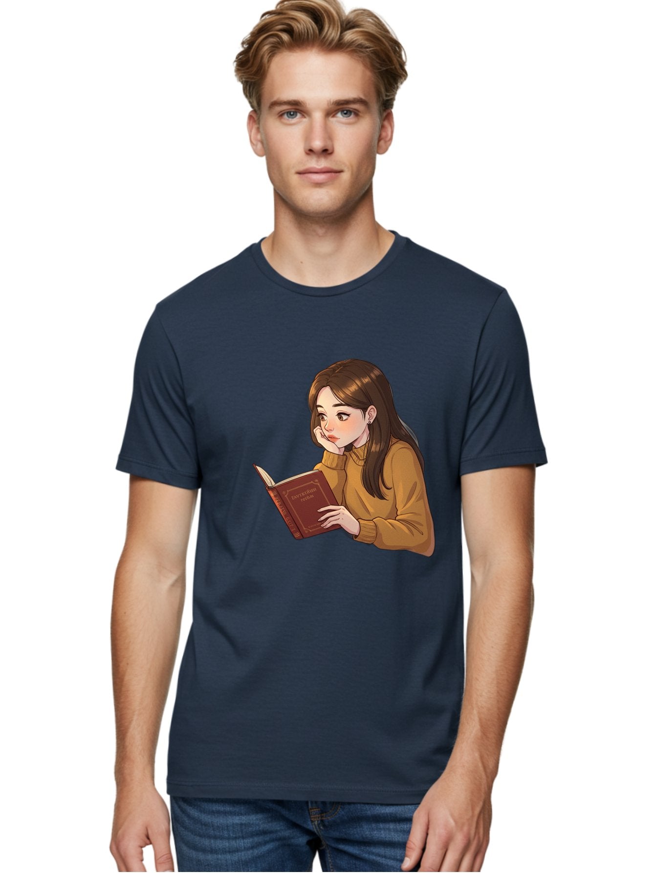 Woman-Reading-Book Men'S Graphic Tee, 100% Cotton, Comfortable Casual Summer Wear, Machine Washable, Vintage Camera, Old Camera, Antique Camera, Black Camera, Classic Photography, Photography Equipment, Nostalgic Device, Film Camera, Bal630 27
