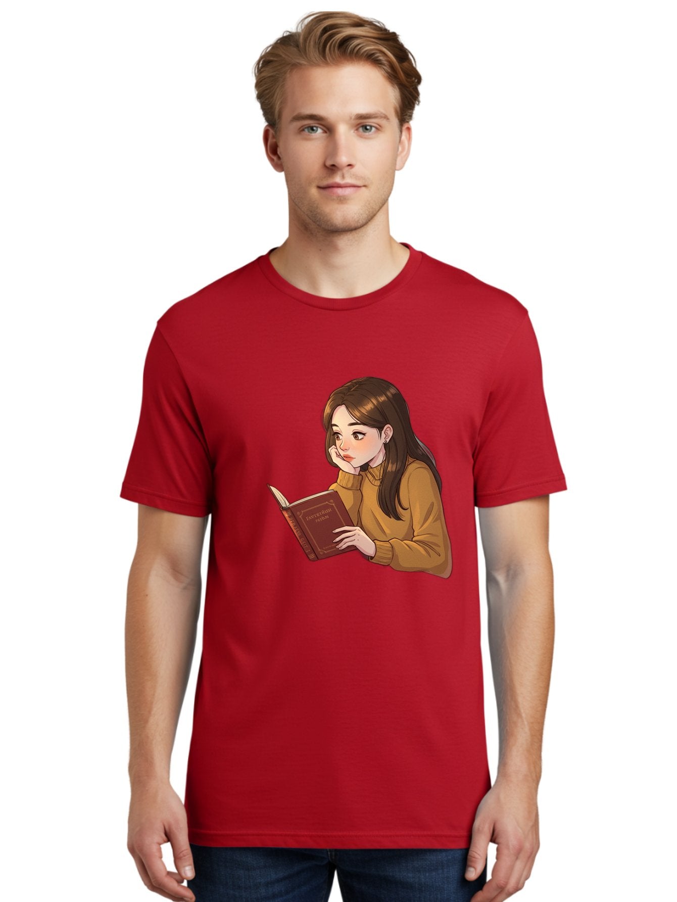 Woman-Reading-Book Men'S Graphic Tee, 100% Cotton, Comfortable Casual Summer Wear, Machine Washable, Vintage Camera, Old Camera, Antique Camera, Black Camera, Classic Photography, Photography Equipment, Nostalgic Device, Film Camera, Bal630 16