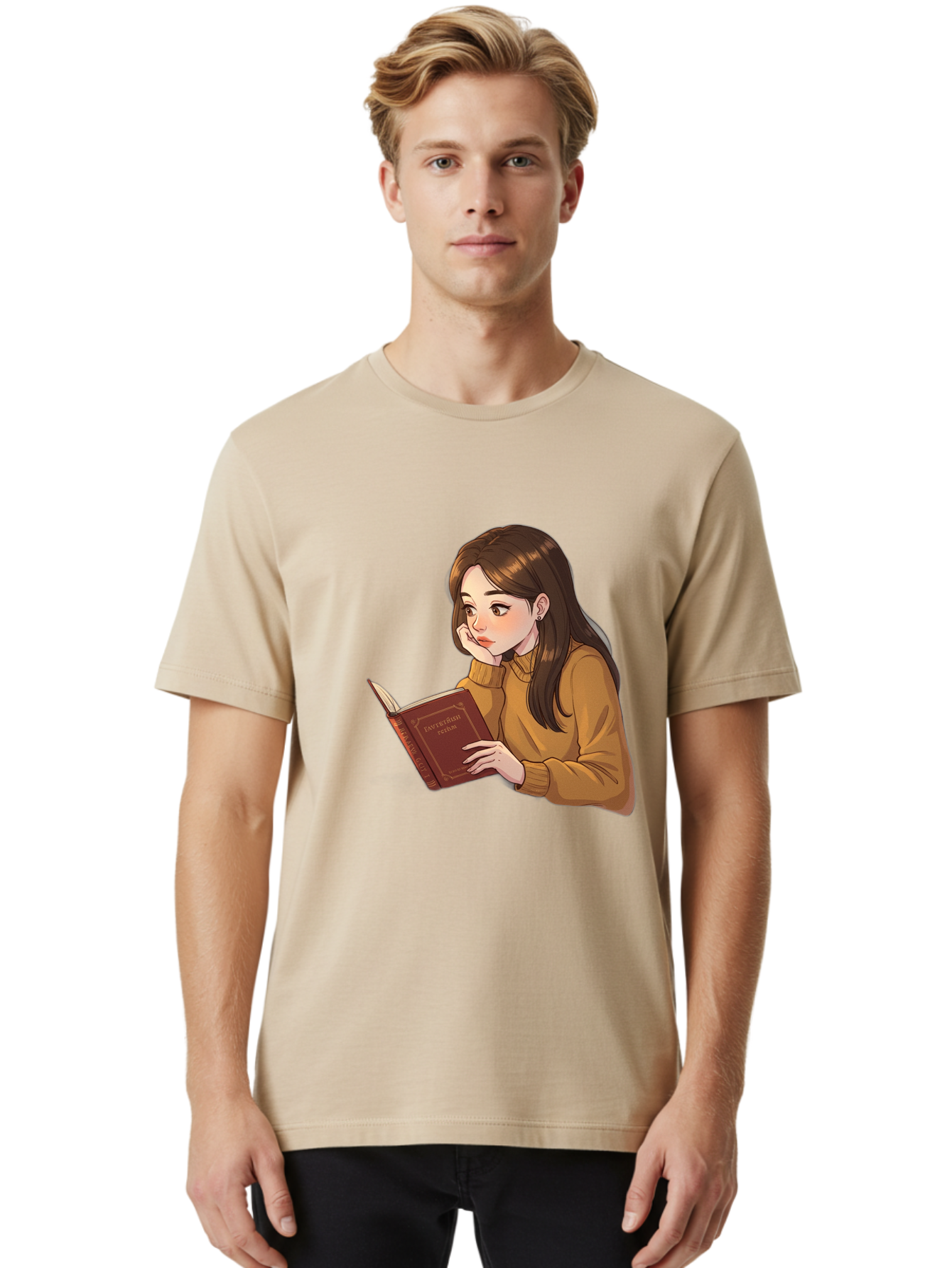 Woman-Reading-Book Men'S Graphic Tee, 100% Cotton, Comfortable Casual Summer Wear, Machine Washable, Vintage Camera, Old Camera, Antique Camera, Black Camera, Classic Photography, Photography Equipment, Nostalgic Device, Film Camera, Bal630 24