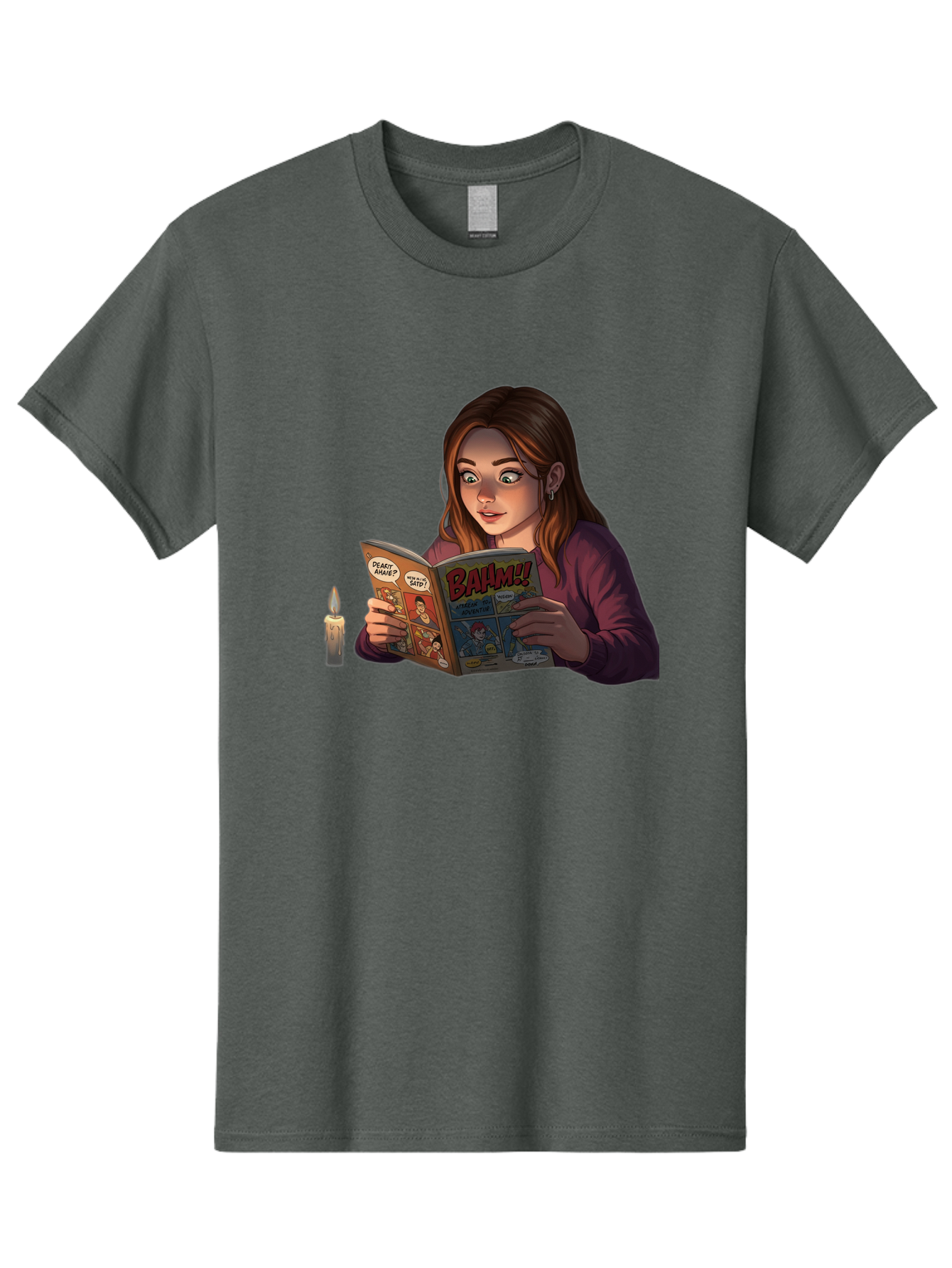 Woman-Reading-Comic Men'S Graphic Tee, 100% Cotton, Comfortable Casual Summer Wear, Machine Washable, Vintage Camera, Old Camera, Antique Camera, Black Camera, Classic Photography, Photography Equipment, Nostalgic Device, Film Camera, Bal631 7