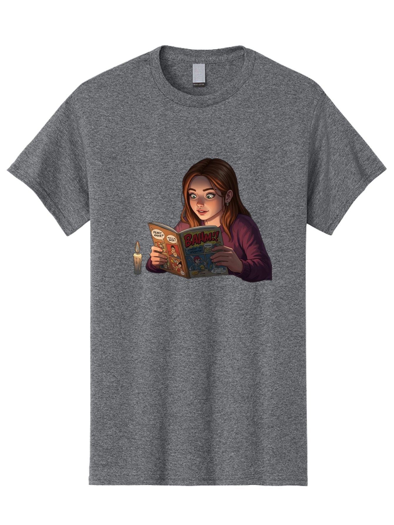 Woman-Reading-Comic Men'S Graphic Tee, 100% Cotton, Comfortable Casual Summer Wear, Machine Washable, Vintage Camera, Old Camera, Antique Camera, Black Camera, Classic Photography, Photography Equipment, Nostalgic Device, Film Camera, Bal631 15