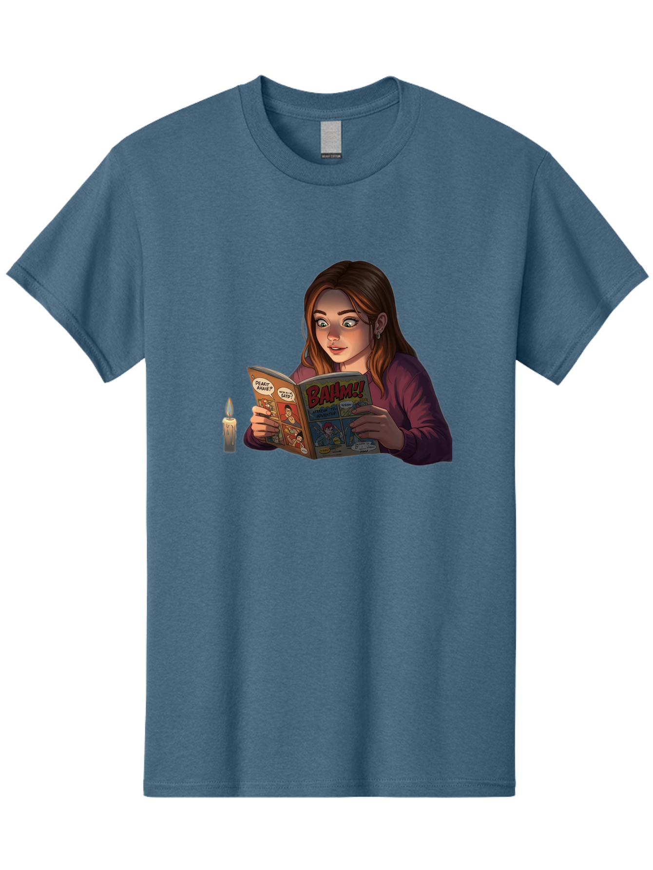 Woman-Reading-Comic Men'S Graphic Tee, 100% Cotton, Comfortable Casual Summer Wear, Machine Washable, Vintage Camera, Old Camera, Antique Camera, Black Camera, Classic Photography, Photography Equipment, Nostalgic Device, Film Camera, Bal631 11