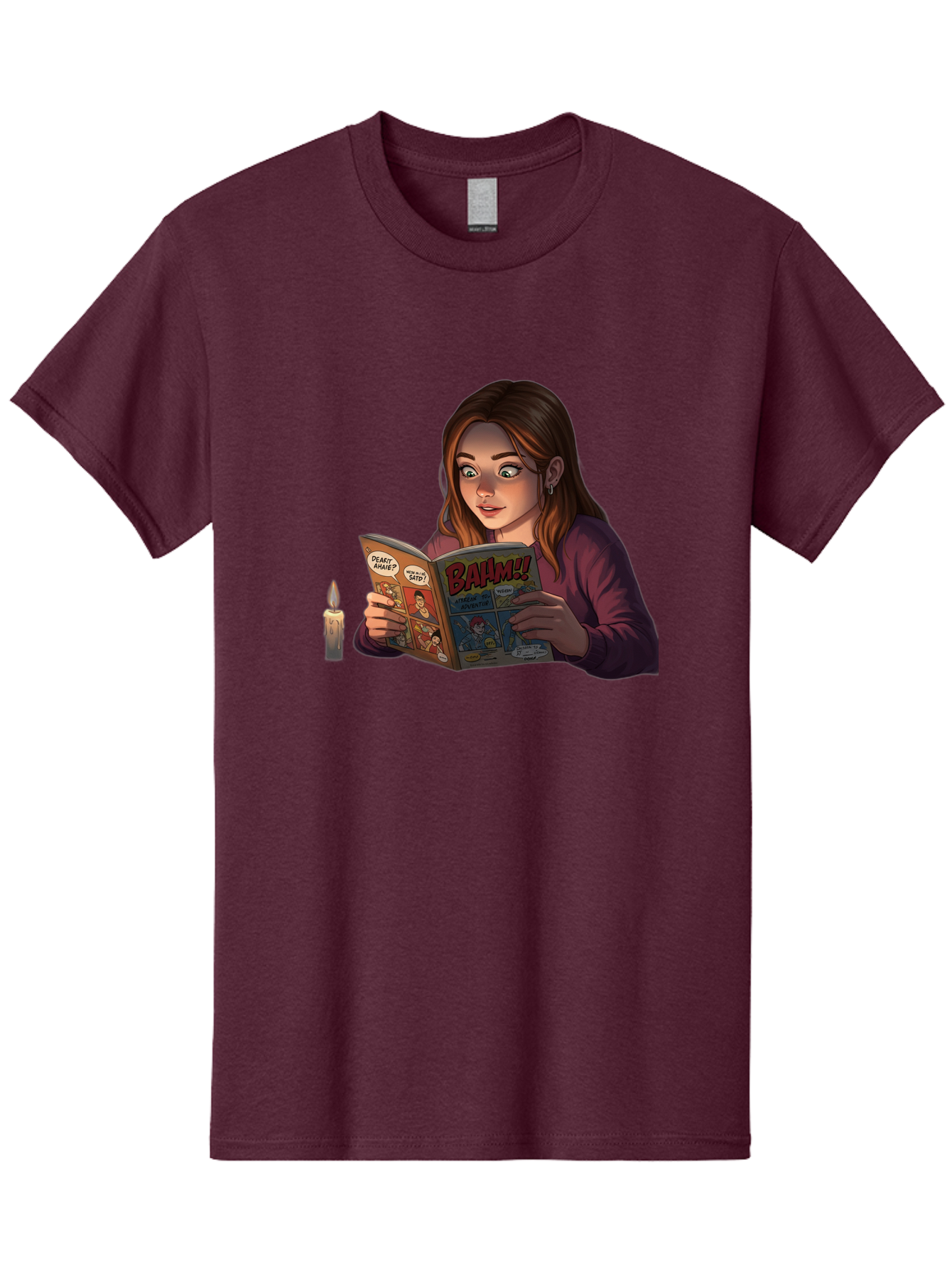 Woman-Reading-Comic Men'S Graphic Tee, 100% Cotton, Comfortable Casual Summer Wear, Machine Washable, Vintage Camera, Old Camera, Antique Camera, Black Camera, Classic Photography, Photography Equipment, Nostalgic Device, Film Camera, Bal631 9
