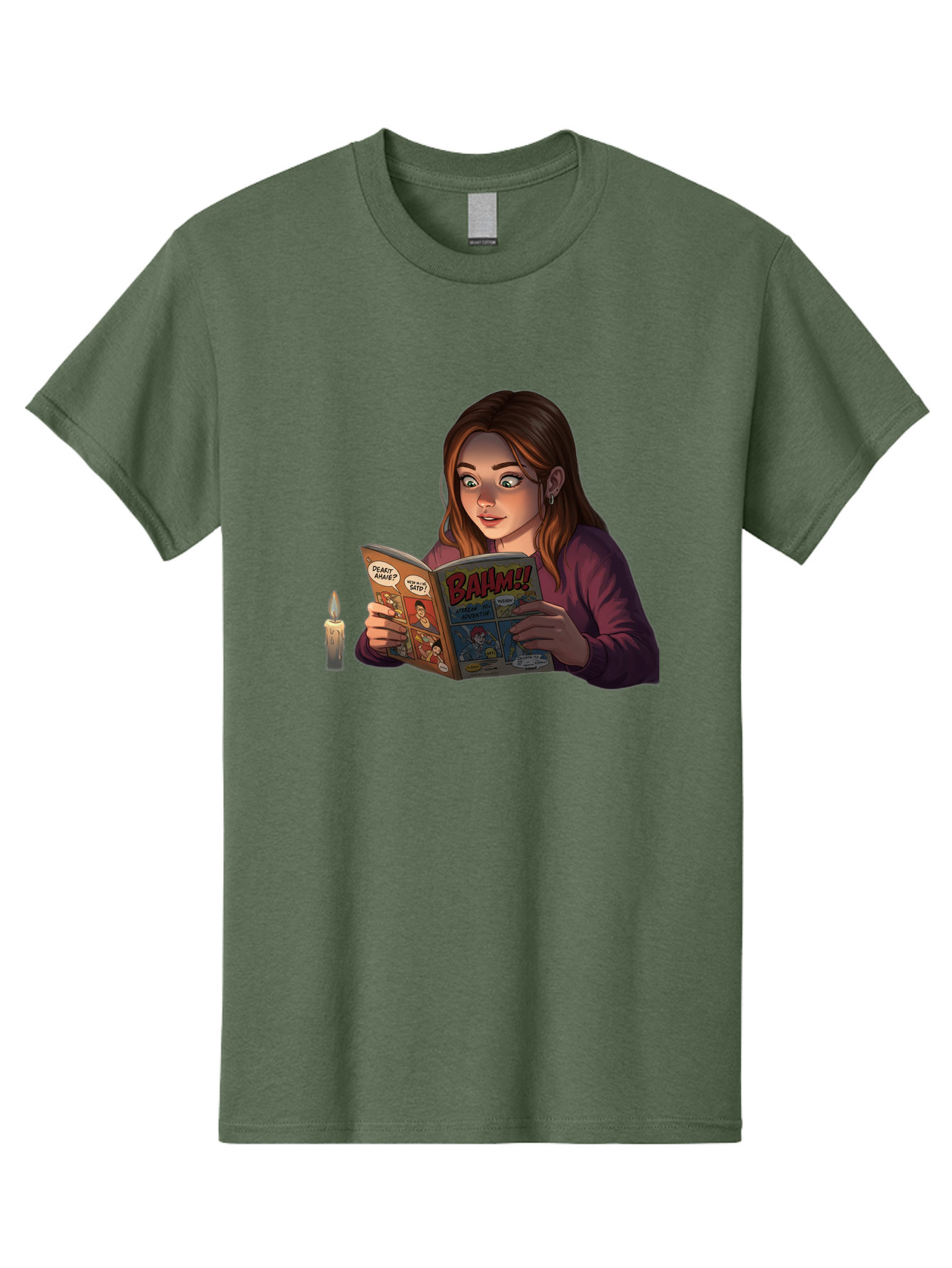 Woman-Reading-Comic Men'S Graphic Tee, 100% Cotton, Comfortable Casual Summer Wear, Machine Washable, Vintage Camera, Old Camera, Antique Camera, Black Camera, Classic Photography, Photography Equipment, Nostalgic Device, Film Camera, Bal631 10