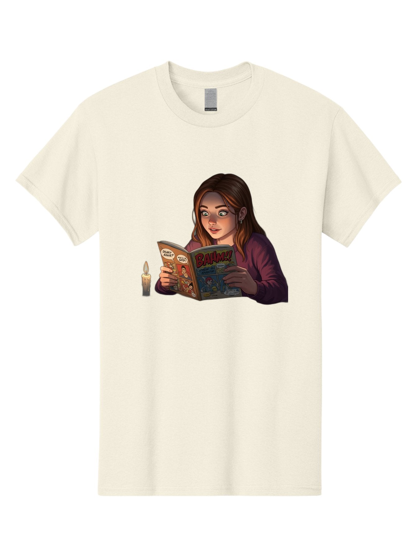 Woman-Reading-Comic Men'S Graphic Tee, 100% Cotton, Comfortable Casual Summer Wear, Machine Washable, Vintage Camera, Old Camera, Antique Camera, Black Camera, Classic Photography, Photography Equipment, Nostalgic Device, Film Camera, Bal631 8