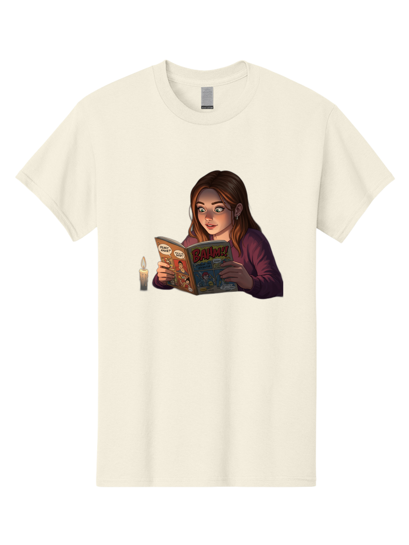 Woman-Reading-Comic Men'S Graphic Tee, 100% Cotton, Comfortable Casual Summer Wear, Machine Washable, Vintage Camera, Old Camera, Antique Camera, Black Camera, Classic Photography, Photography Equipment, Nostalgic Device, Film Camera, Bal631 6