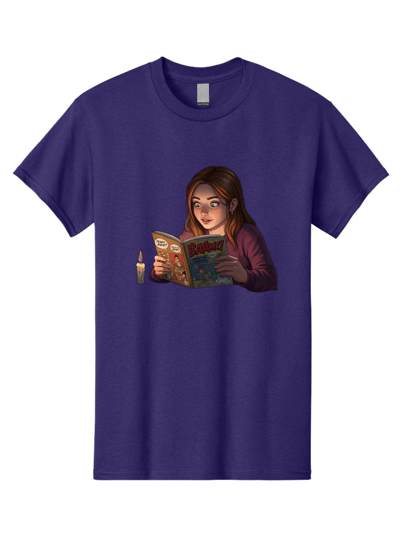 Woman-Reading-Comic Men'S Graphic Tee, 100% Cotton, Comfortable Casual Summer Wear, Machine Washable, Vintage Camera, Old Camera, Antique Camera, Black Camera, Classic Photography, Photography Equipment, Nostalgic Device, Film Camera, Bal631 9