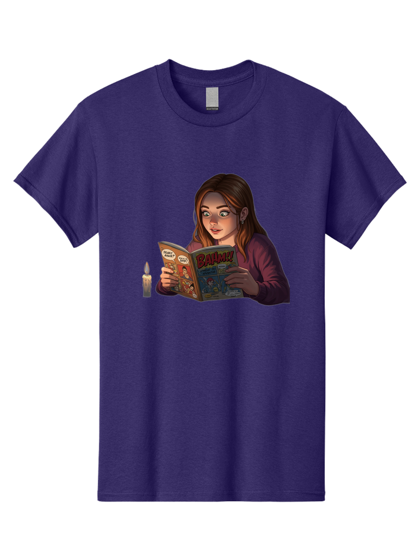 Woman-Reading-Comic Men'S Graphic Tee, 100% Cotton, Comfortable Casual Summer Wear, Machine Washable, Vintage Camera, Old Camera, Antique Camera, Black Camera, Classic Photography, Photography Equipment, Nostalgic Device, Film Camera, Bal631 5