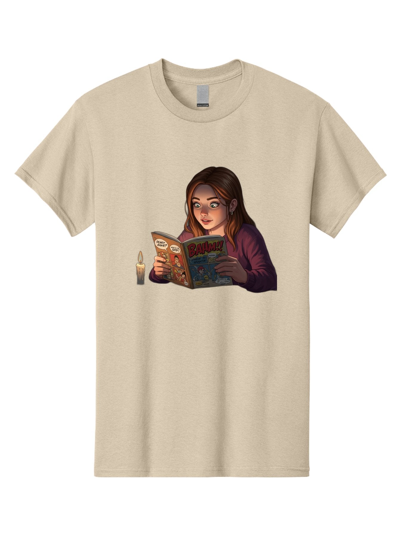 Woman-Reading-Comic Men'S Graphic Tee, 100% Cotton, Comfortable Casual Summer Wear, Machine Washable, Vintage Camera, Old Camera, Antique Camera, Black Camera, Classic Photography, Photography Equipment, Nostalgic Device, Film Camera, Bal631 4