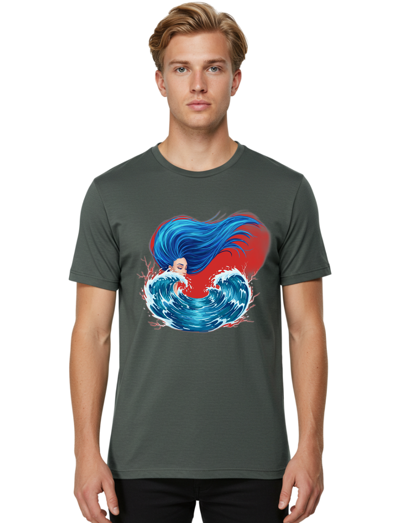 Woman-With-Flowing-Hair-1 Men'S Graphic Tee, 100% Cotton, Comfortable Casual Summer Wear, Machine Washable, Vintage Camera, Old Camera, Antique Camera, Black Camera, Classic Photography, Photography Equipment, Nostalgic Device, Film Camera, Bal634 21