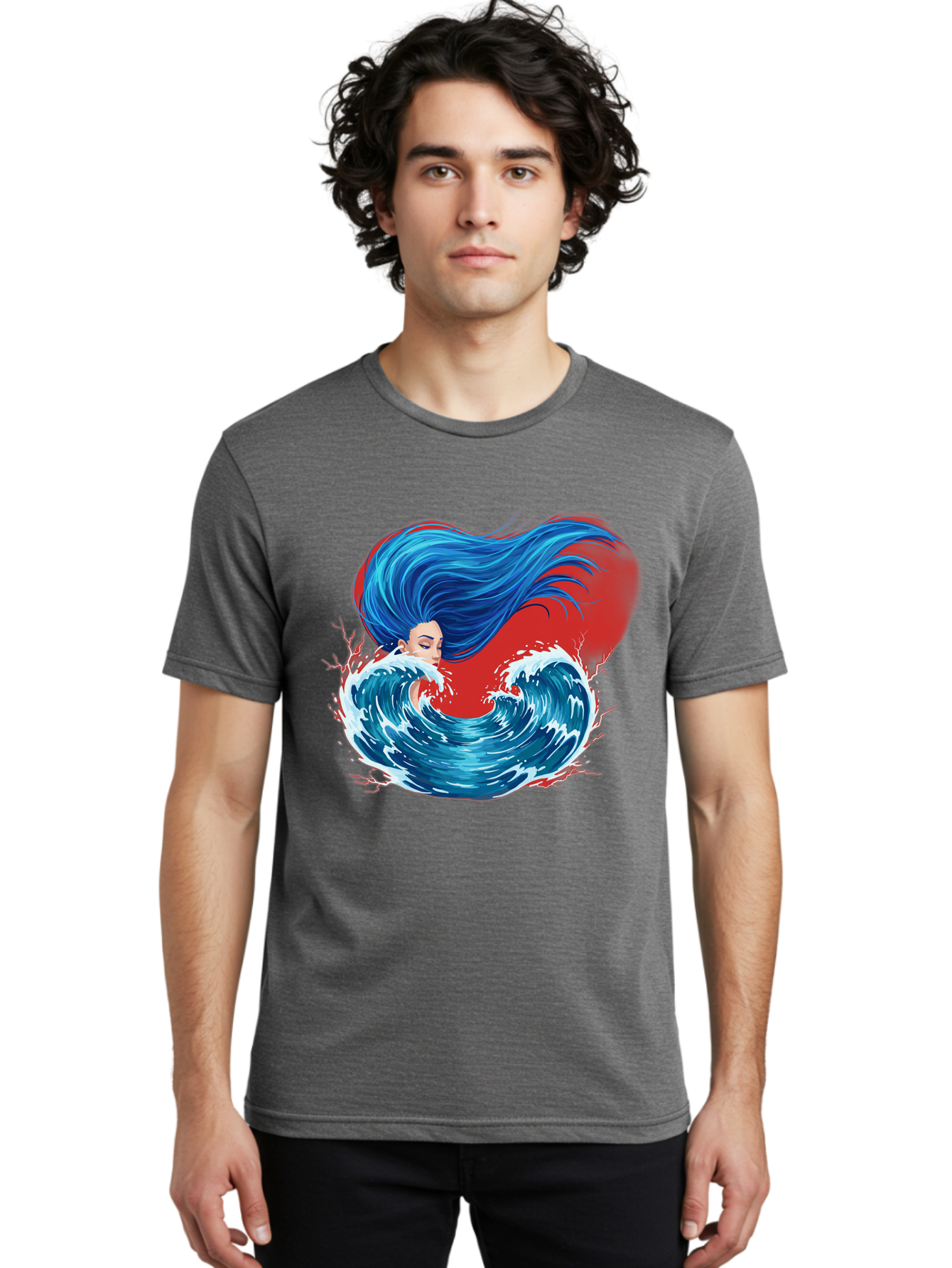 Woman-With-Flowing-Hair-1 Men'S Graphic Tee, 100% Cotton, Comfortable Casual Summer Wear, Machine Washable, Vintage Camera, Old Camera, Antique Camera, Black Camera, Classic Photography, Photography Equipment, Nostalgic Device, Film Camera, Bal634 27
