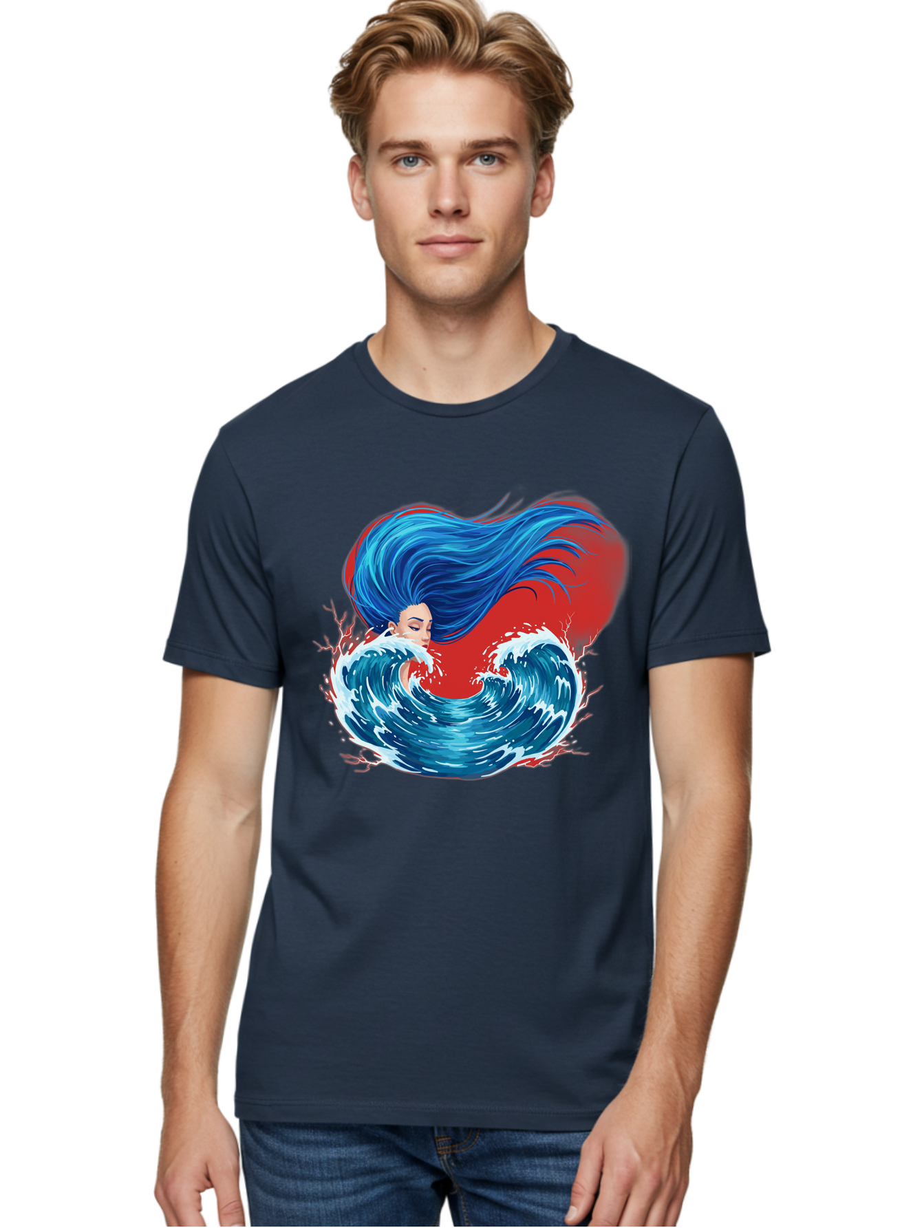 Woman-With-Flowing-Hair-1 Men'S Graphic Tee, 100% Cotton, Comfortable Casual Summer Wear, Machine Washable, Vintage Camera, Old Camera, Antique Camera, Black Camera, Classic Photography, Photography Equipment, Nostalgic Device, Film Camera, Bal634 25
