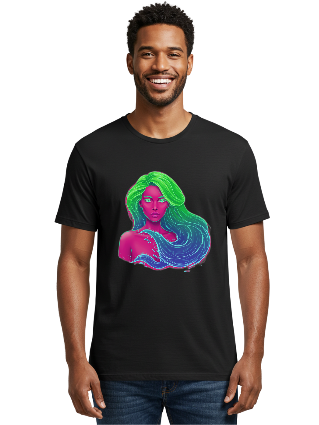 Woman-With-Flowing-Hair Men'S Graphic Tee, 100% Cotton, Comfortable Casual Summer Wear, Machine Washable, Vintage Camera, Old Camera, Antique Camera, Black Camera, Classic Photography, Photography Equipment, Nostalgic Device, Film Camera, Bal635 19
