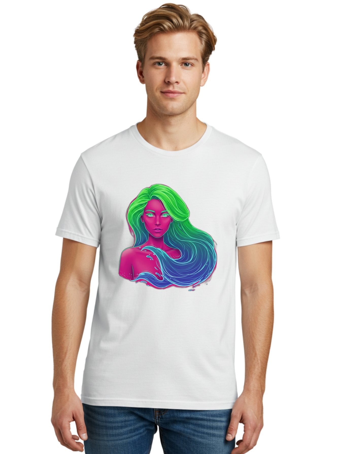 Woman-With-Flowing-Hair Men'S Graphic Tee, 100% Cotton, Comfortable Casual Summer Wear, Machine Washable, Vintage Camera, Old Camera, Antique Camera, Black Camera, Classic Photography, Photography Equipment, Nostalgic Device, Film Camera, Bal635 20