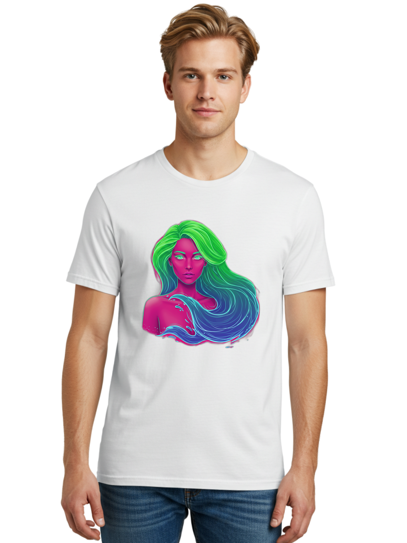 Woman-With-Flowing-Hair Men'S Graphic Tee, 100% Cotton, Comfortable Casual Summer Wear, Machine Washable, Vintage Camera, Old Camera, Antique Camera, Black Camera, Classic Photography, Photography Equipment, Nostalgic Device, Film Camera, Bal635 30