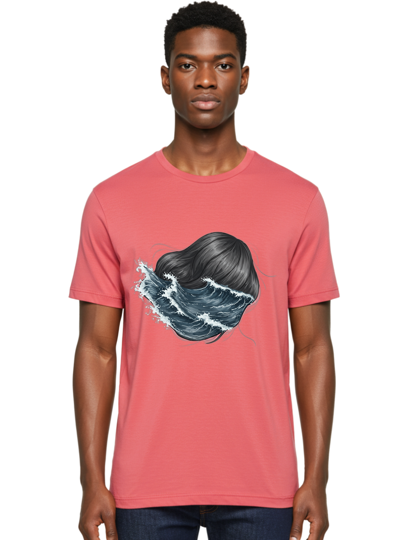 Woman-With-Wave-Hair Men'S Graphic Tee, 100% Cotton, Comfortable Casual Summer Wear, Machine Washable, Vintage Camera, Old Camera, Antique Camera, Black Camera, Classic Photography, Photography Equipment, Nostalgic Device, Film Camera, Bal636 23
