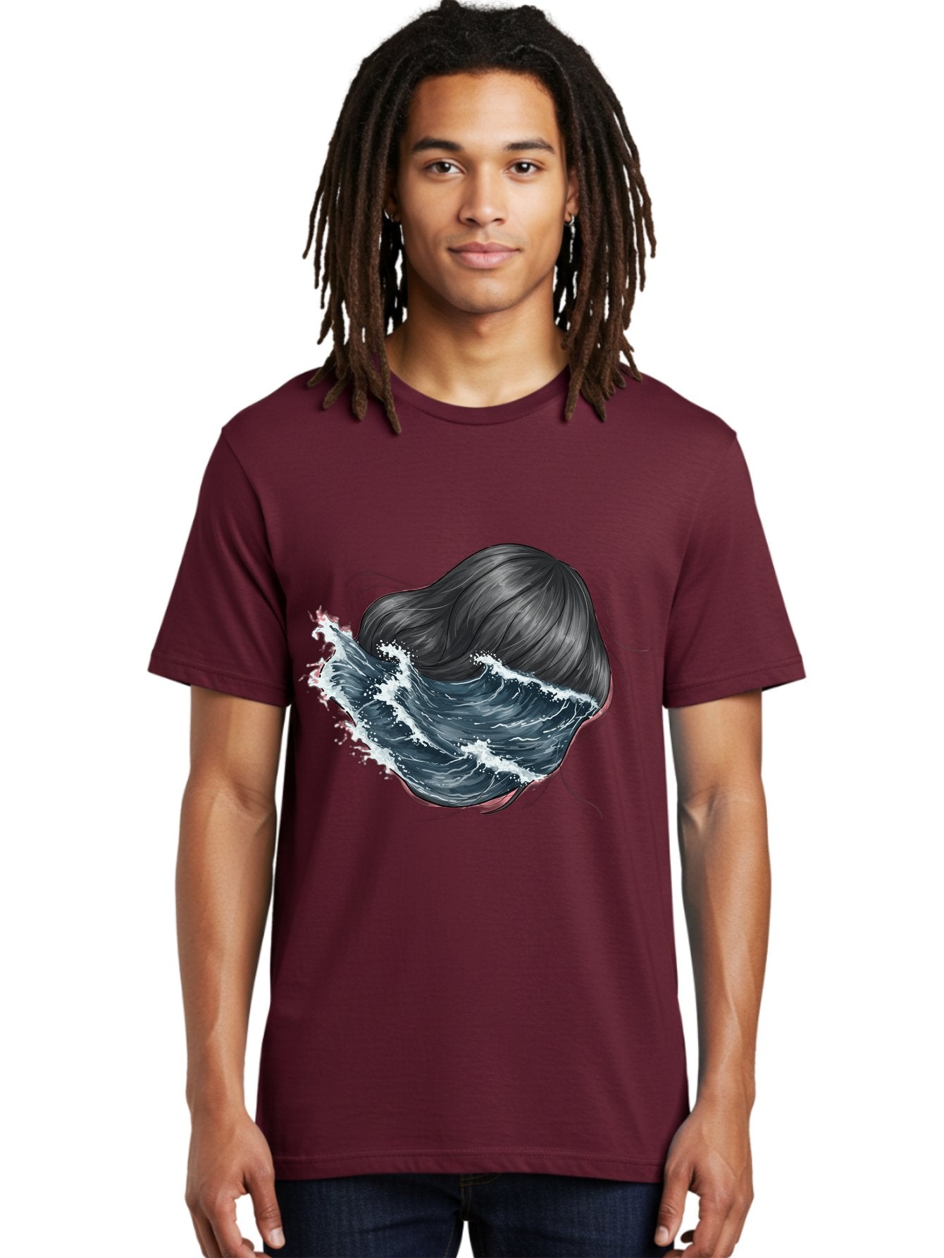 Woman-With-Wave-Hair Men'S Graphic Tee, 100% Cotton, Comfortable Casual Summer Wear, Machine Washable, Vintage Camera, Old Camera, Antique Camera, Black Camera, Classic Photography, Photography Equipment, Nostalgic Device, Film Camera, Bal636 25