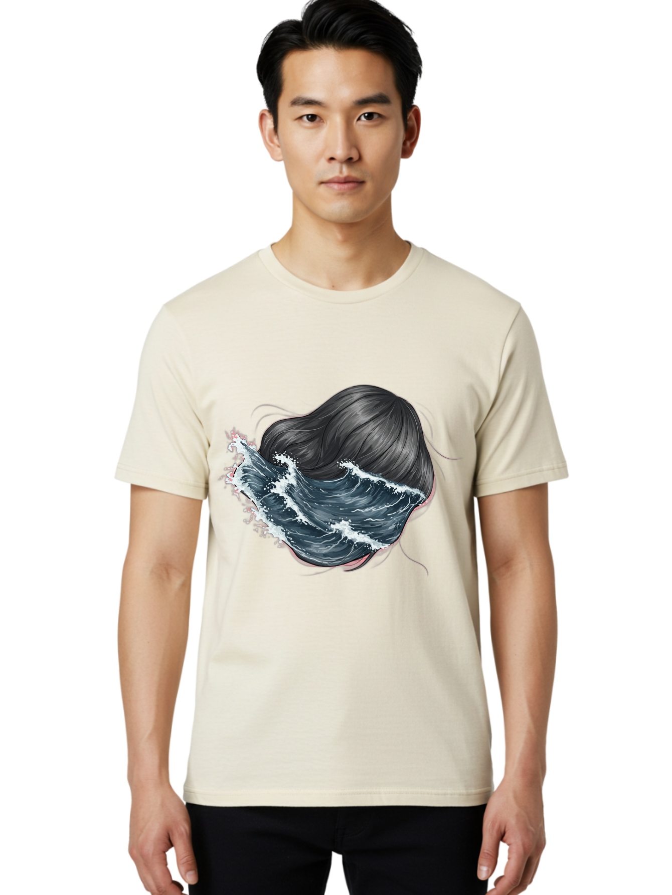 Woman-With-Wave-Hair Men'S Graphic Tee, 100% Cotton, Comfortable Casual Summer Wear, Machine Washable, Vintage Camera, Old Camera, Antique Camera, Black Camera, Classic Photography, Photography Equipment, Nostalgic Device, Film Camera, Bal636 28
