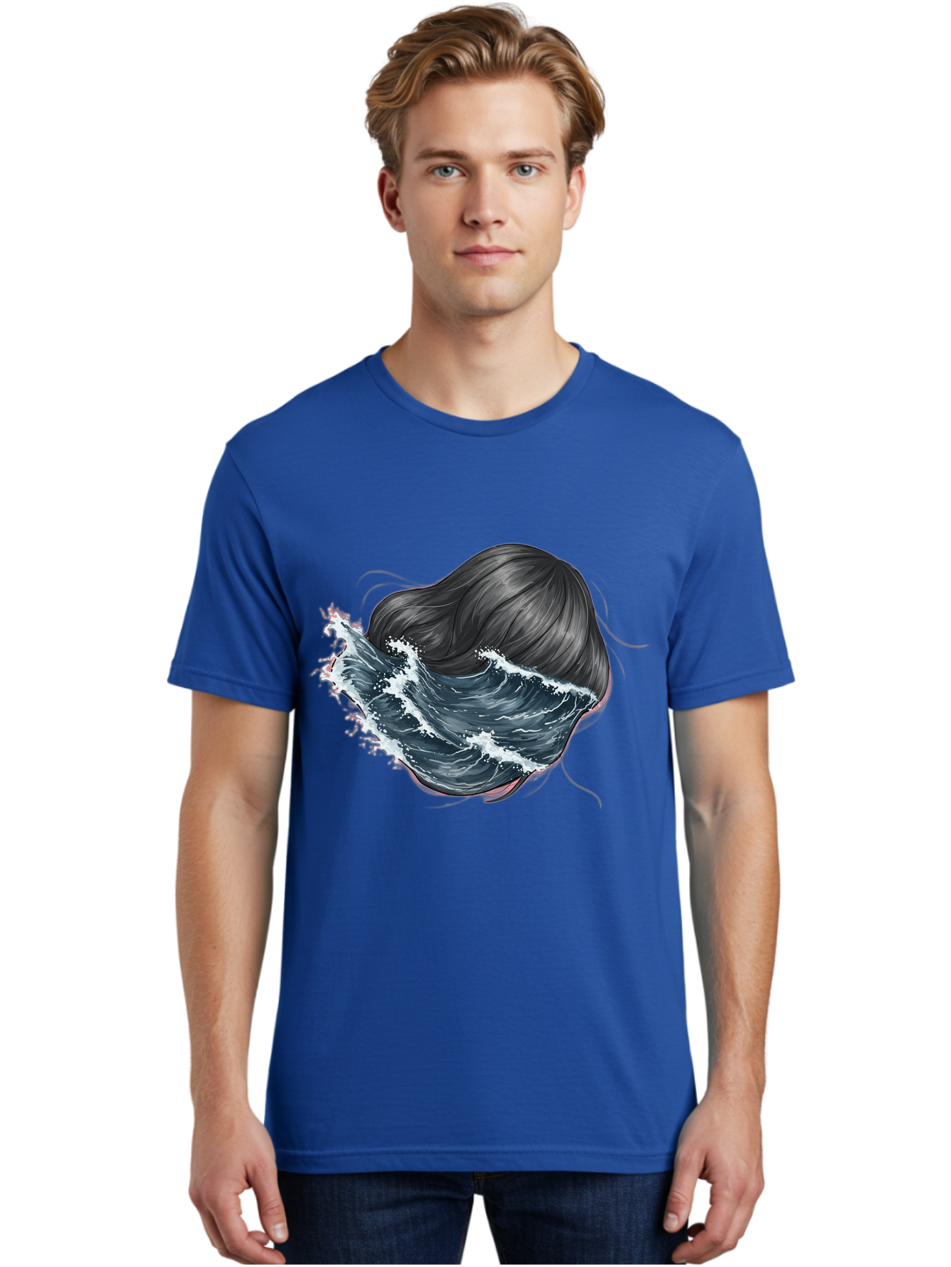 Woman-With-Wave-Hair Men'S Graphic Tee, 100% Cotton, Comfortable Casual Summer Wear, Machine Washable, Vintage Camera, Old Camera, Antique Camera, Black Camera, Classic Photography, Photography Equipment, Nostalgic Device, Film Camera, Bal636 17