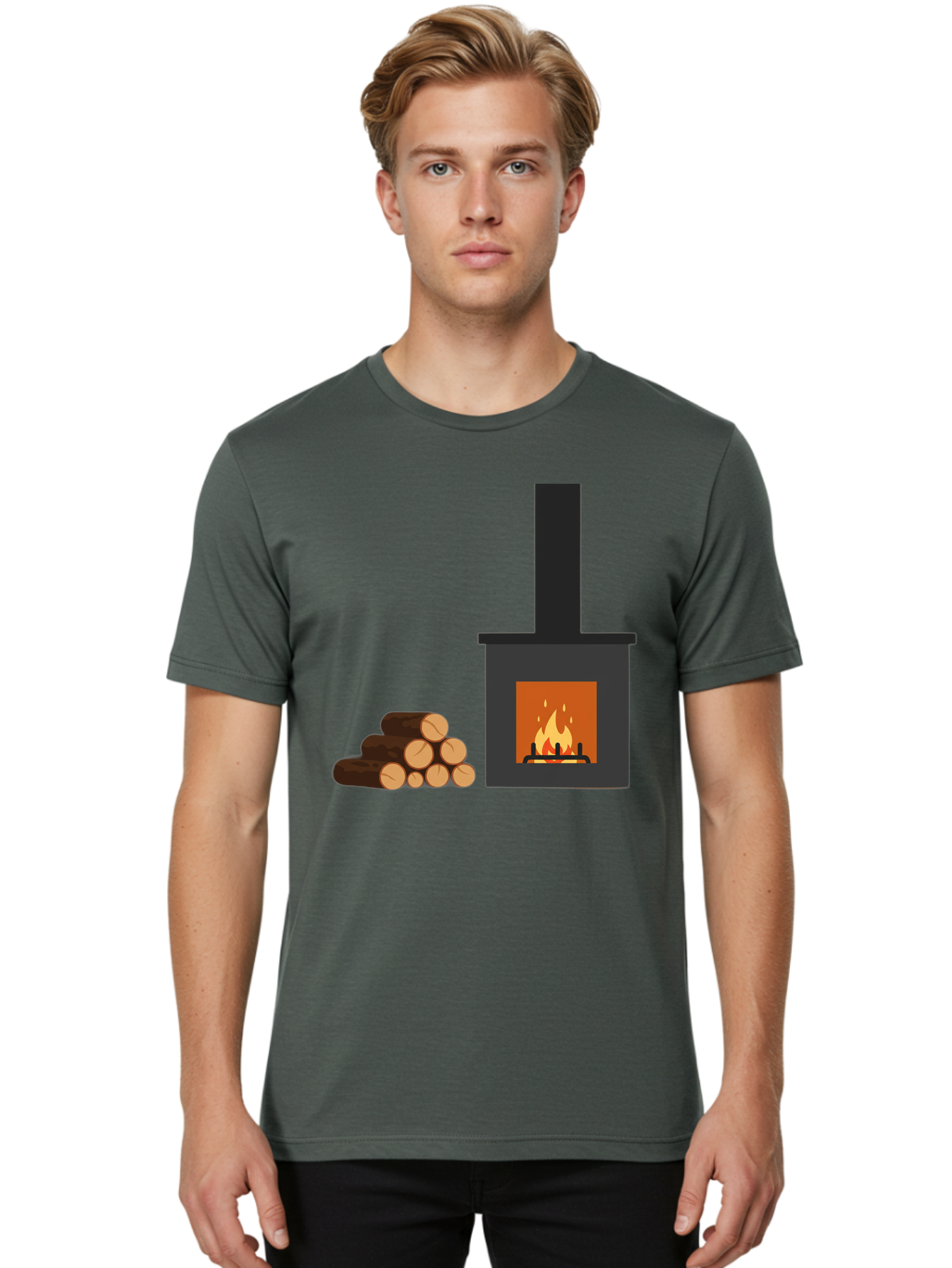 Wood-Burning-Stove Men'S Graphic Tee, 100% Cotton, Comfortable Casual Summer Wear, Machine Washable, Vintage Camera, Old Camera, Antique Camera, Black Camera, Classic Photography, Photography Equipment, Nostalgic Device, Film Camera, Bal637 20