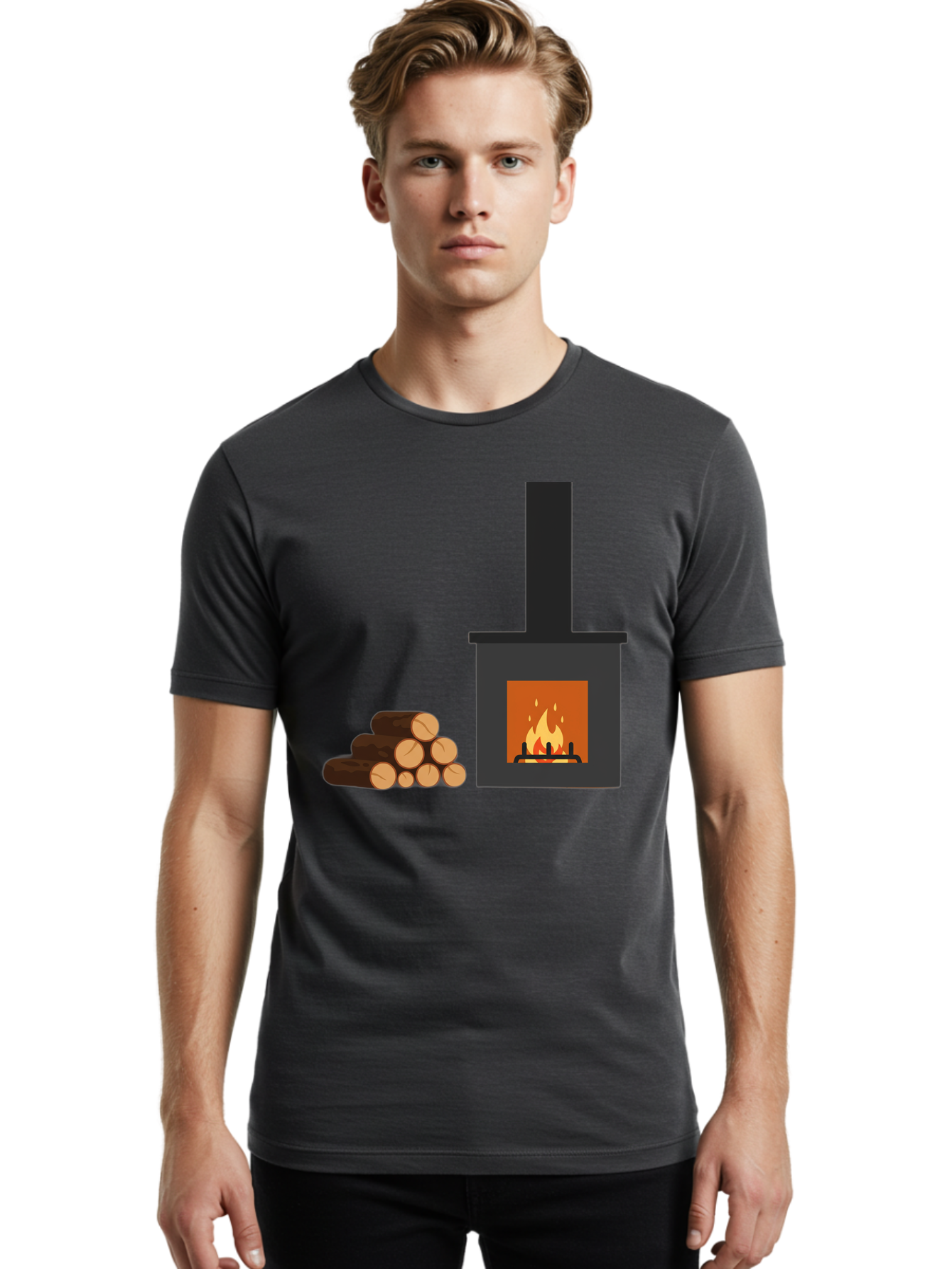 Wood-Burning-Stove Men'S Graphic Tee, 100% Cotton, Comfortable Casual Summer Wear, Machine Washable, Vintage Camera, Old Camera, Antique Camera, Black Camera, Classic Photography, Photography Equipment, Nostalgic Device, Film Camera, Bal637 22