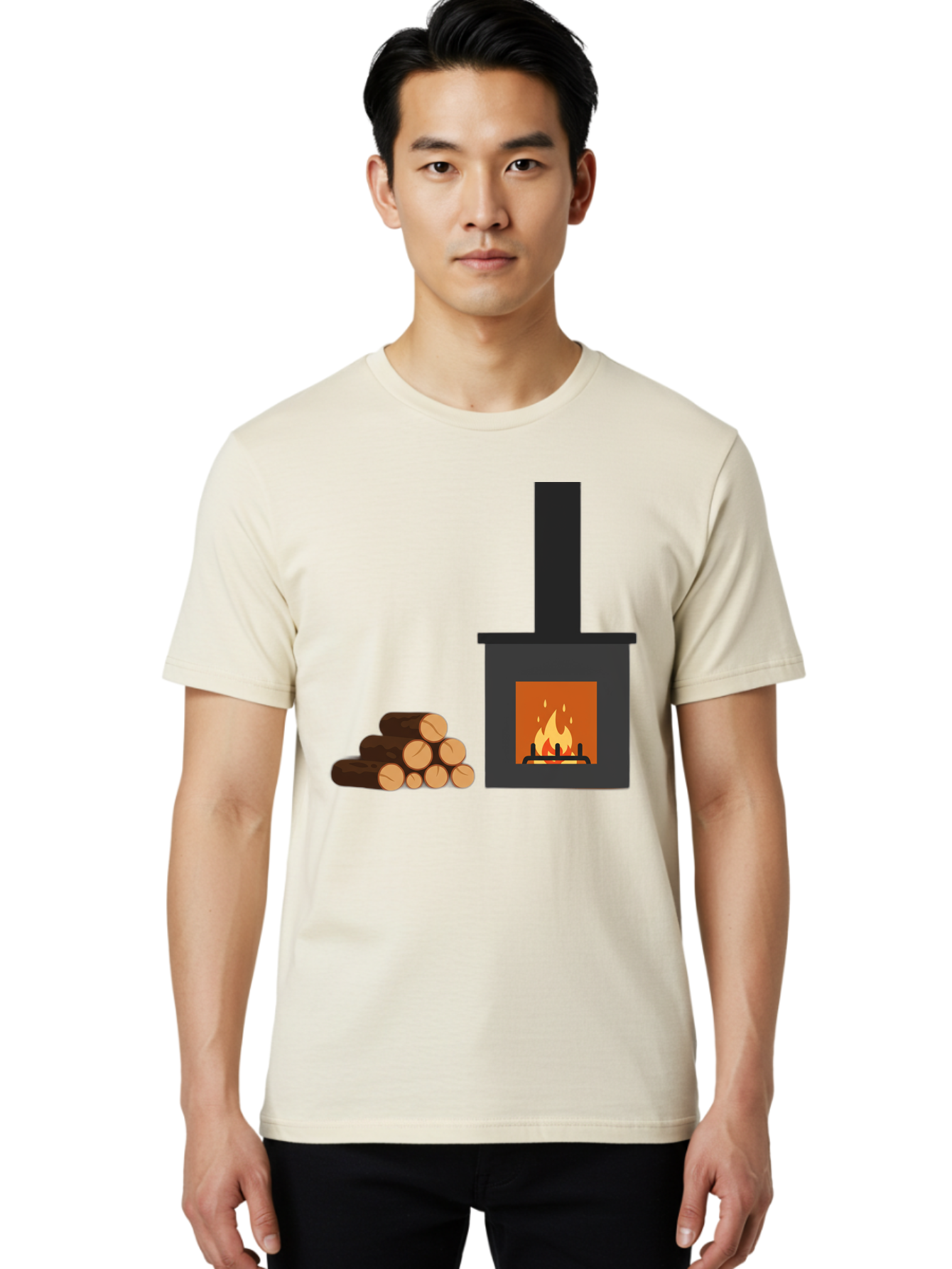 Wood-Burning-Stove Men'S Graphic Tee, 100% Cotton, Comfortable Casual Summer Wear, Machine Washable, Vintage Camera, Old Camera, Antique Camera, Black Camera, Classic Photography, Photography Equipment, Nostalgic Device, Film Camera, Bal637 25