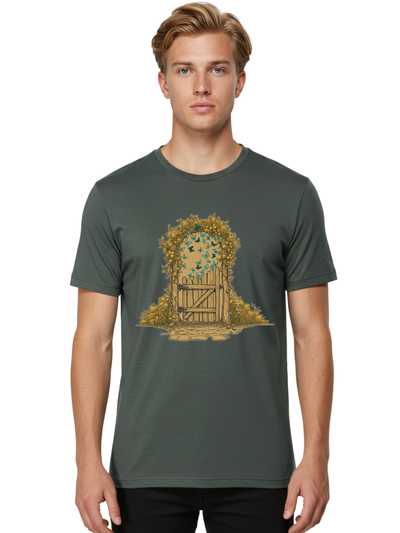 Wooden-Gate Men'S Graphic Tee, 100% Cotton, Comfortable Casual Summer Wear, Machine Washable, Vintage Camera, Old Camera, Antique Camera, Black Camera, Classic Photography, Photography Equipment, Nostalgic Device, Film Camera, Camera Art Bal638 25