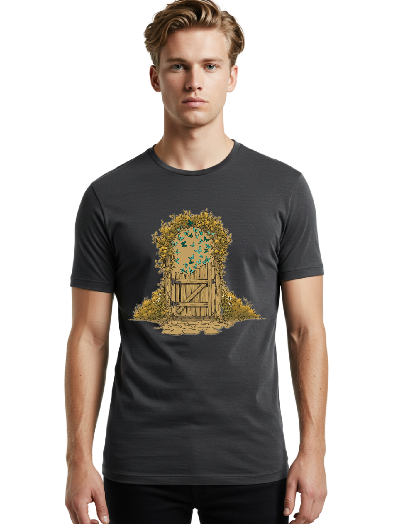 Wooden-Gate Men'S Graphic Tee, 100% Cotton, Comfortable Casual Summer Wear, Machine Washable, Vintage Camera, Old Camera, Antique Camera, Black Camera, Classic Photography, Photography Equipment, Nostalgic Device, Film Camera, Camera Art Bal638 30