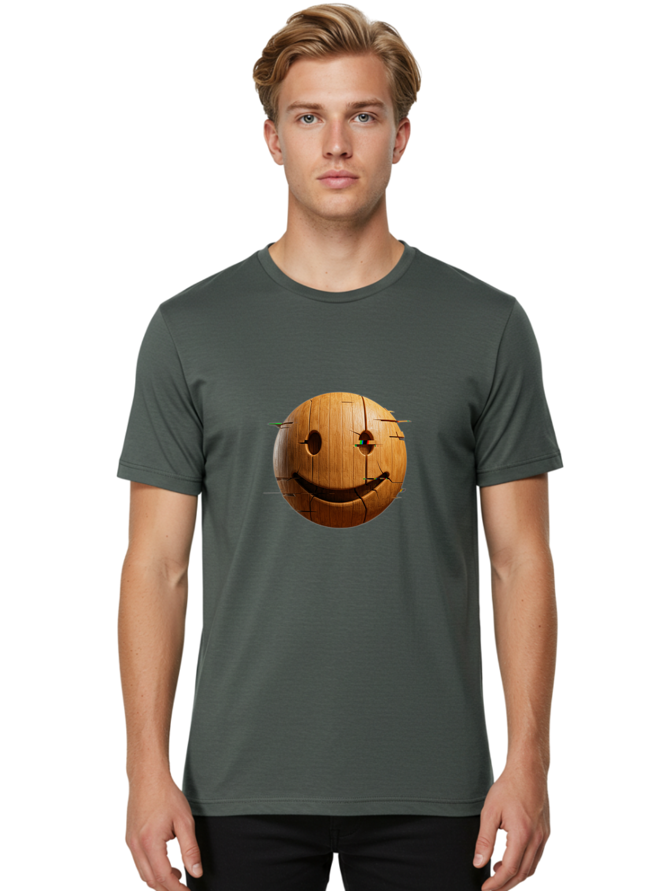 Wooden-Smiley Men'S Graphic Tee, 100% Cotton, Comfortable Casual Summer Wear, Machine Washable, Vintage Camera, Old Camera, Antique Camera, Black Camera, Classic Photography, Photography Equipment, Nostalgic Device, Film Camera, Camera Art Bal639 25